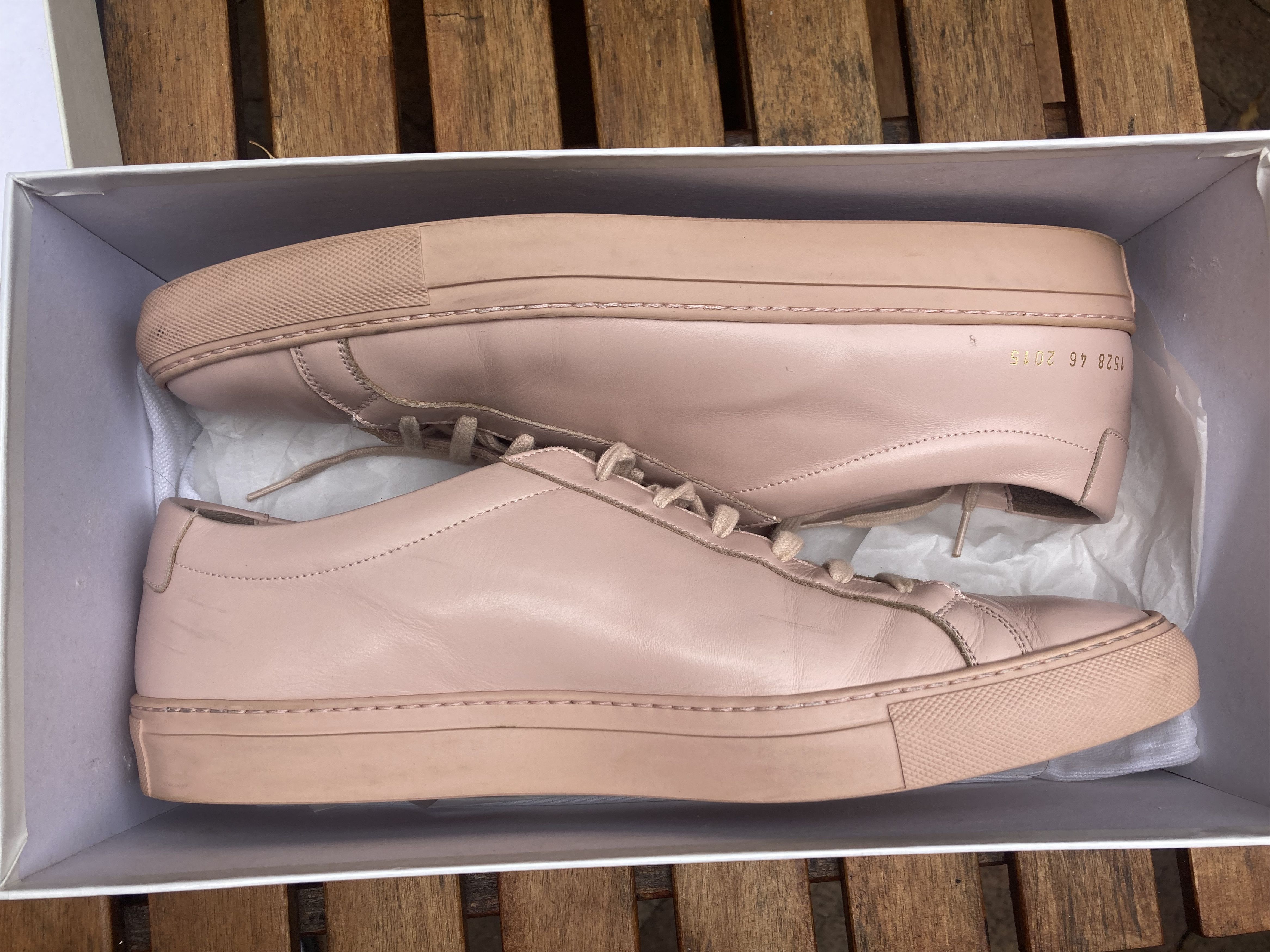 Common Projects Low Top Achilles Blush Pink Size US 12.5 / EU 45-46 - 7 Thumbnail