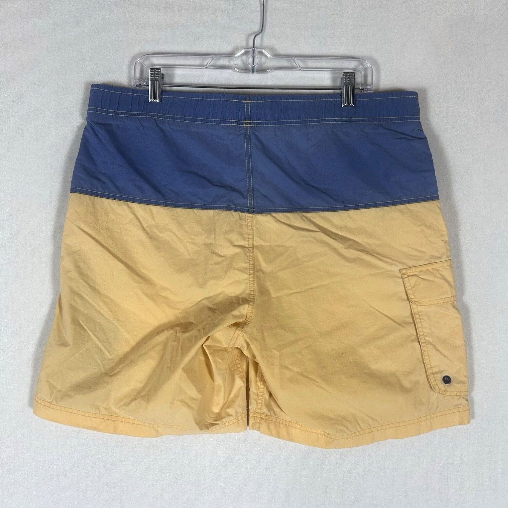 Nautica Nautica Surf Board Shorts Mens Medium Lined Nylon Tropical Beach Swim Trunks Colorblock Beach Classic Hawaii Aloha Mens Size US 31 - 6 Thumbnail