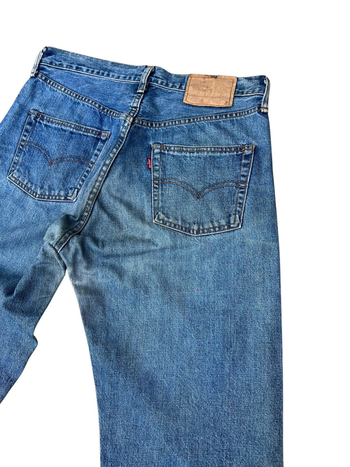 Levi's 1994 Levi’s 502 XX Big E Aging Mud Denim Selvedge Jeans Size US 32 / EU 48 - 16 Thumbnail