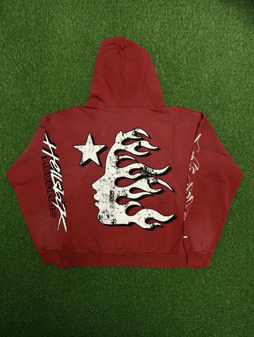 HELLSTAR HELLSTAR records red hoodie Size US M / EU 48-50 / 2 - 2 Thumbnail