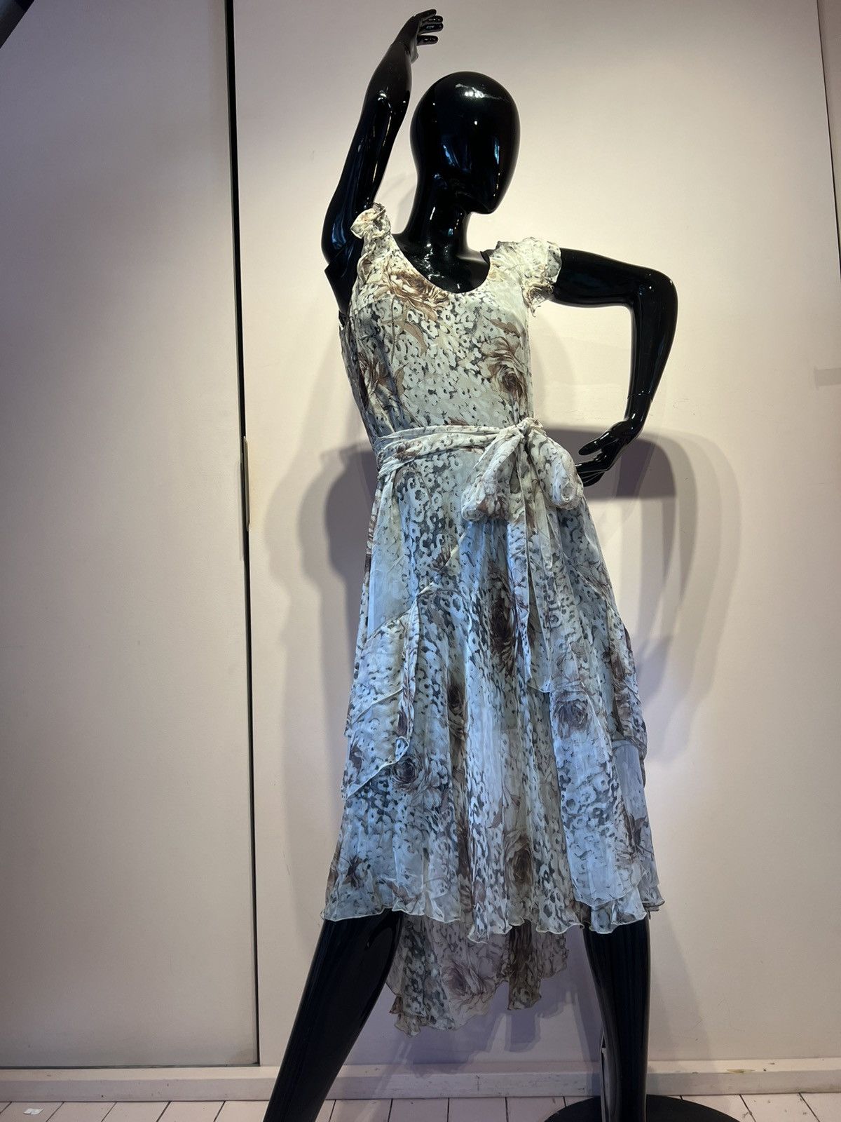 ワンピース BLUMARINE 2A559A Envers Satin Dress Blumarine Women 2a559a Envers Satin Dress In Multicolor