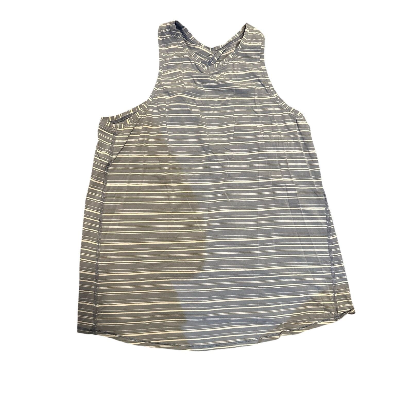Lululemon Lululemon all tied up tank cut back blue white strips size 8 Size M / US 6-8 / IT 42-44 - 1 Thumbnail