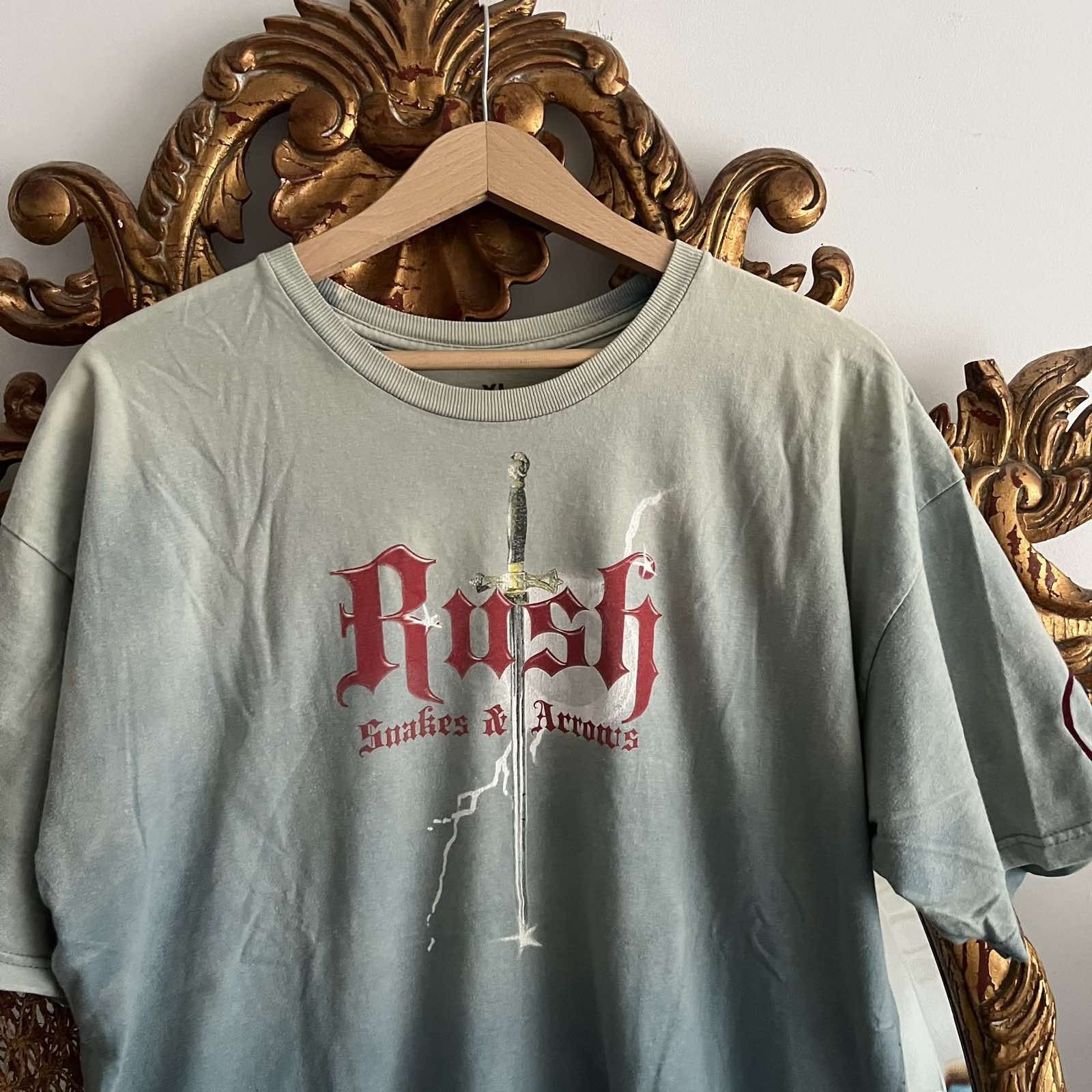 Band Tees Vintage Rush Snakes Arrows 2007 Contract Tour Rock Tee Size US XL / EU 56 / 4 - 4 Thumbnail