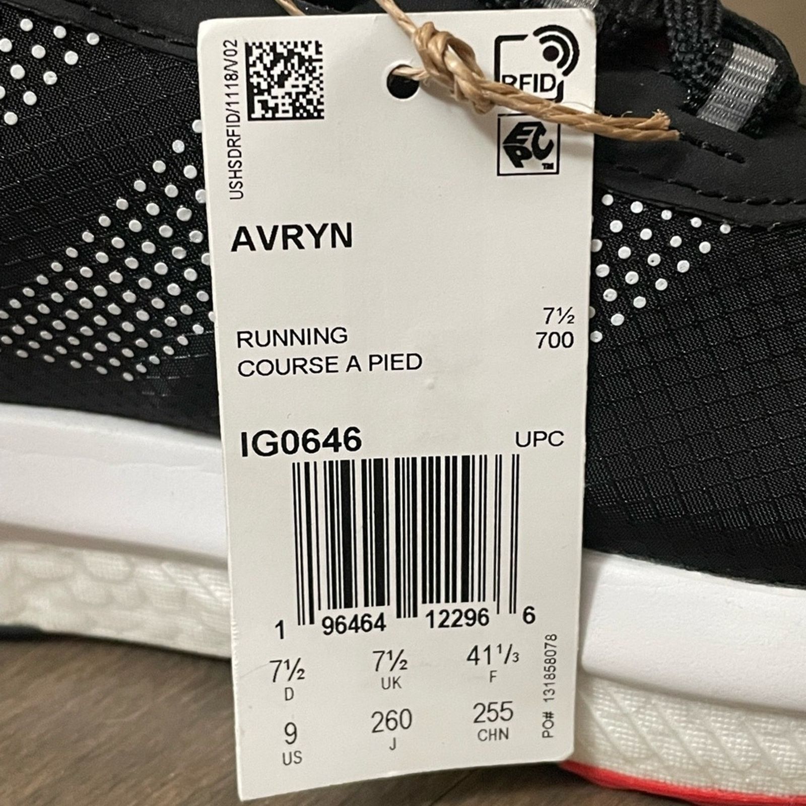 Adidas Adidas Womens Avryn in Core Black/Pink Fusion - Size 9 Size US 9 / IT 39 - 11 Thumbnail