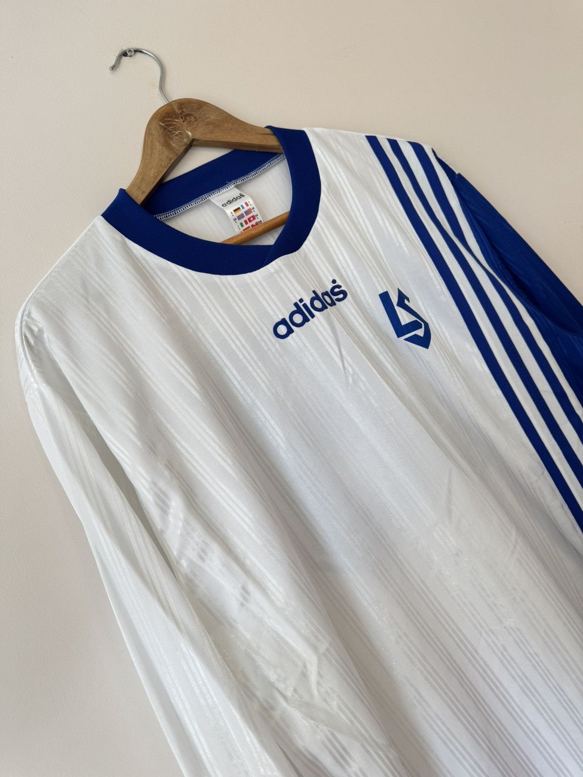 Adidas Vintage Lausanne Sport 1997-1998 Match Worn Soccer Jersey Size US L / EU 52-54 / 3 - 9 Thumbnail