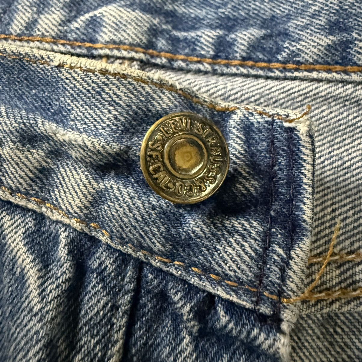 Levi's Vintage Clothing 🇺🇸 Vintage Levis 791-0117 Distressed Aging Wash 70s 80s Denim Size US 28 / EU 44 - 14 Thumbnail