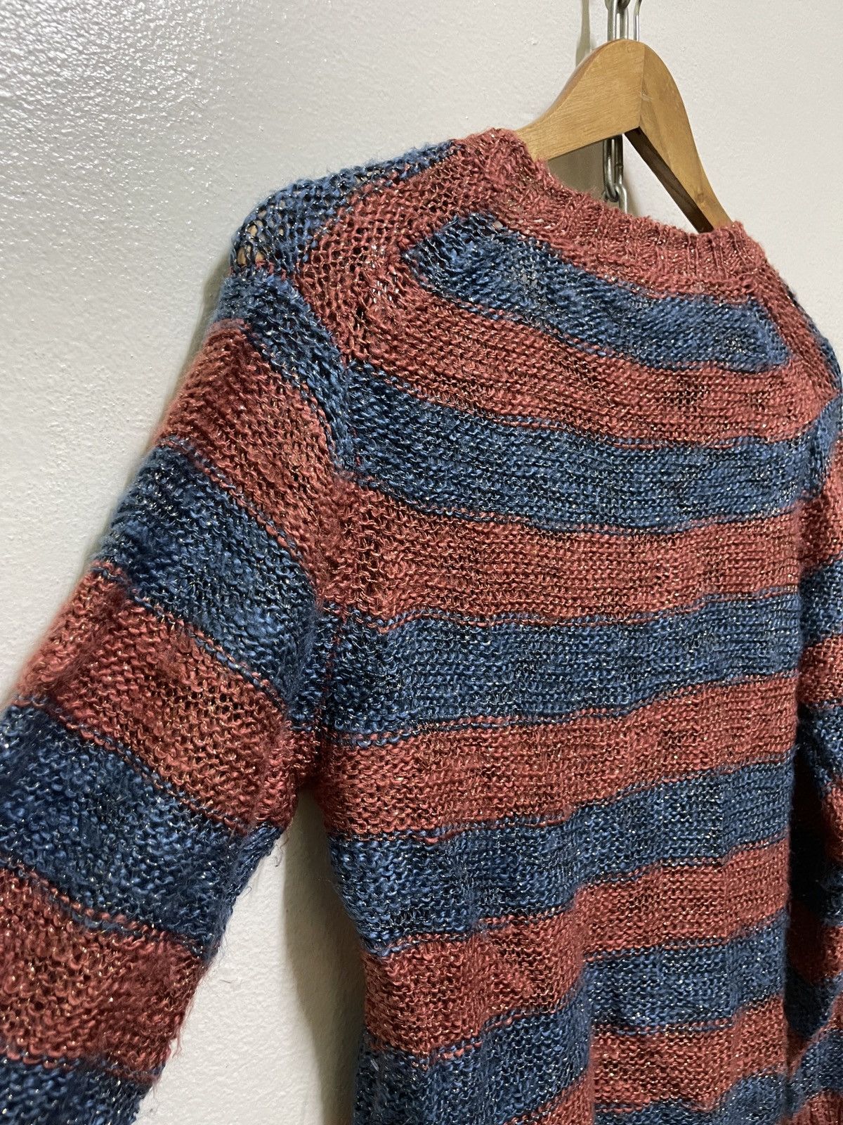 Vintage × Yves Saint Laurent Yves Saint Laurent Tricots Striped Jumper Size US S / EU 44-46 / 1 - 9 Thumbnail
