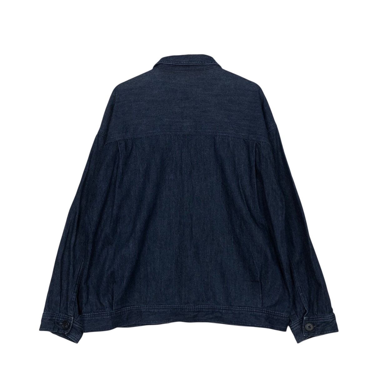 Japanese Brand 📌Vintage Denim Biker Chore Jacket Gu Indigo Issey Miyake Size US L / EU 52-54 / 3 - 9 Thumbnail