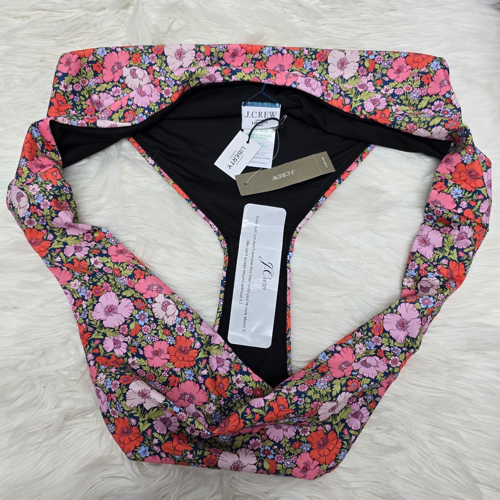 J.Crew NWT J.Crew high-rise cheeky bikini bottom Liberty Fabric 3X Size ONE SIZE - 11 Thumbnail