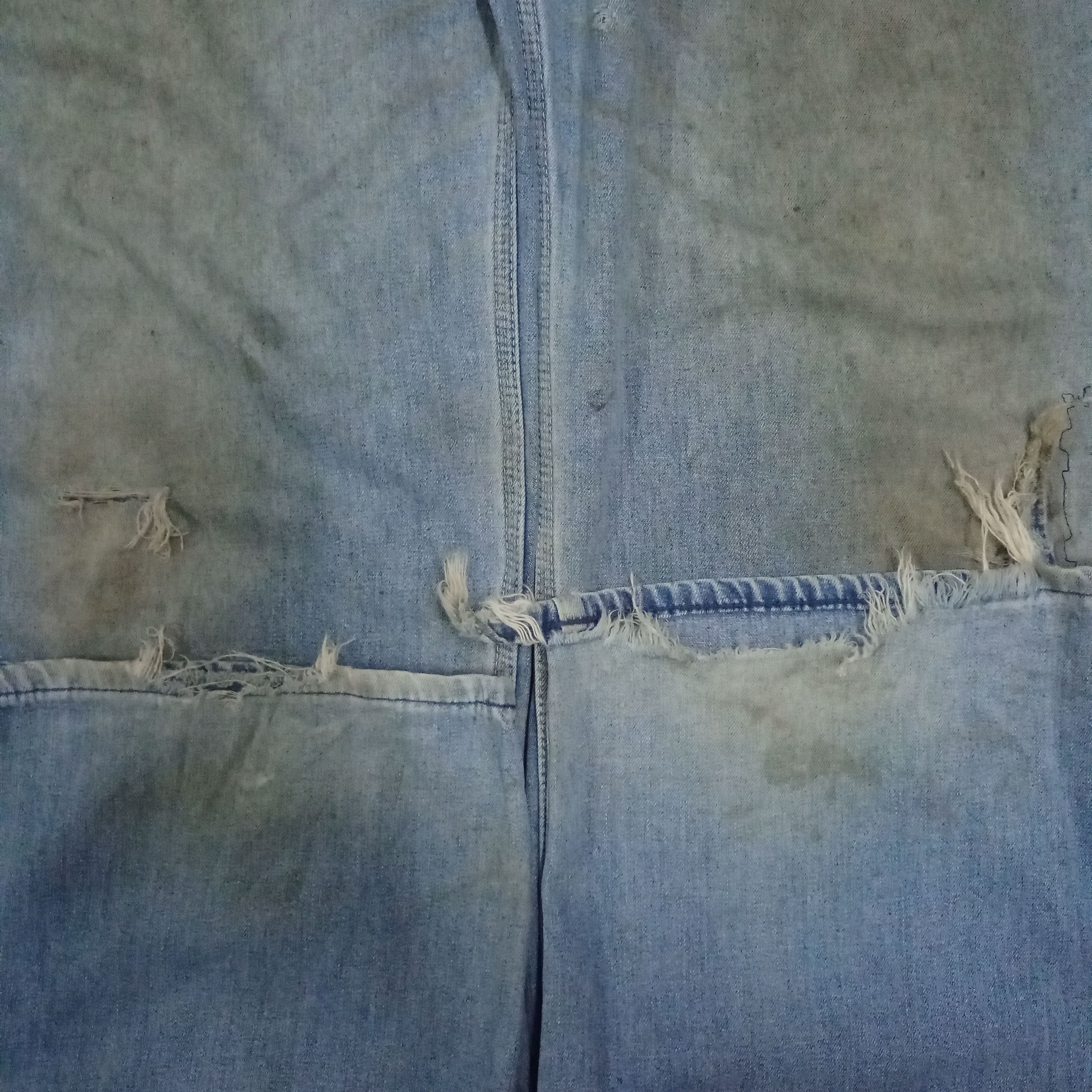 Carhartt Vintage Carhartt USA Distressed Thrashed Style Denim Overall Size US 34 / EU 50 - 5 Thumbnail