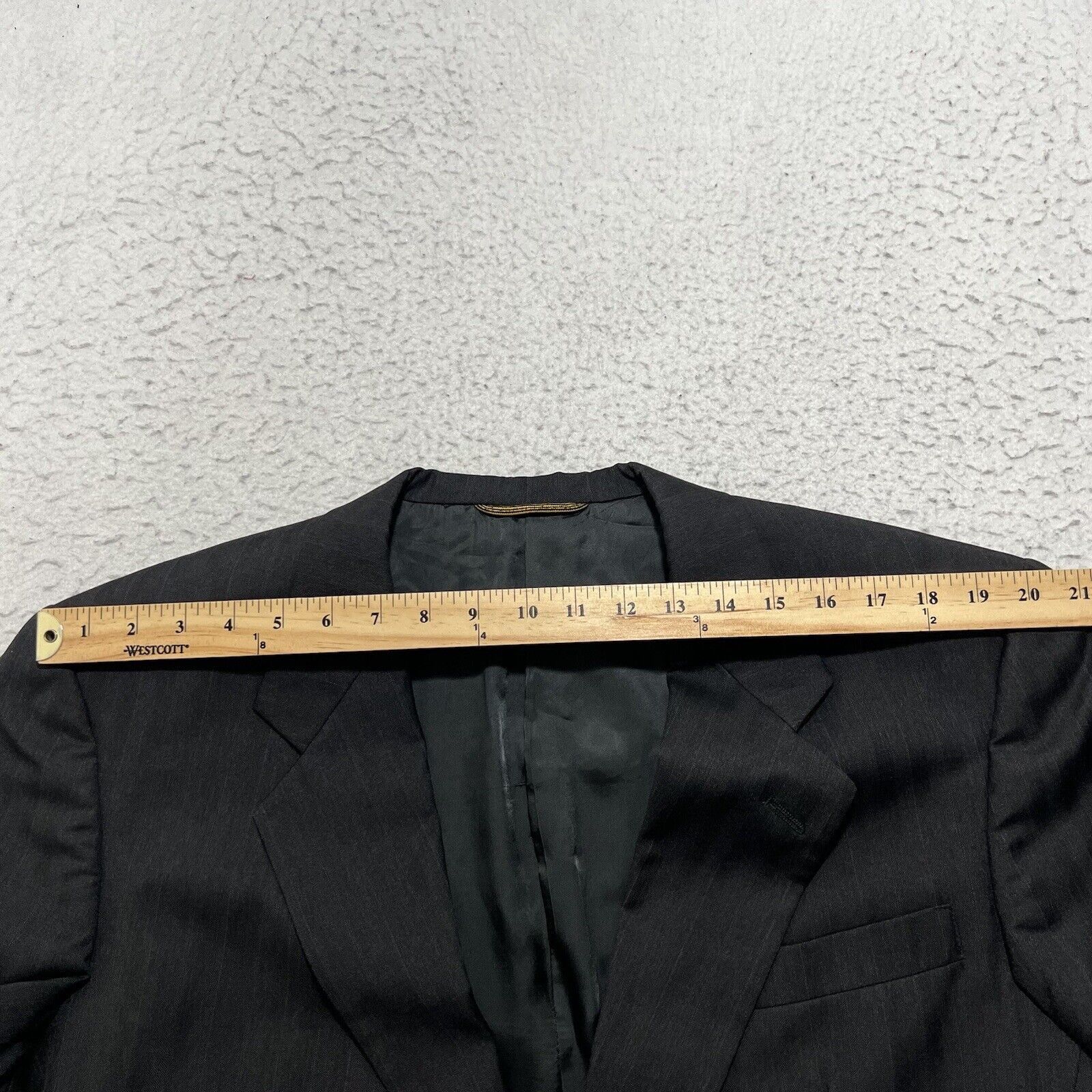 Hart Schaffner Marx Vintage Hart Schaffner Marx Gold Trumpeter Wool Suit Jacket Size 44R - 12 Thumbnail