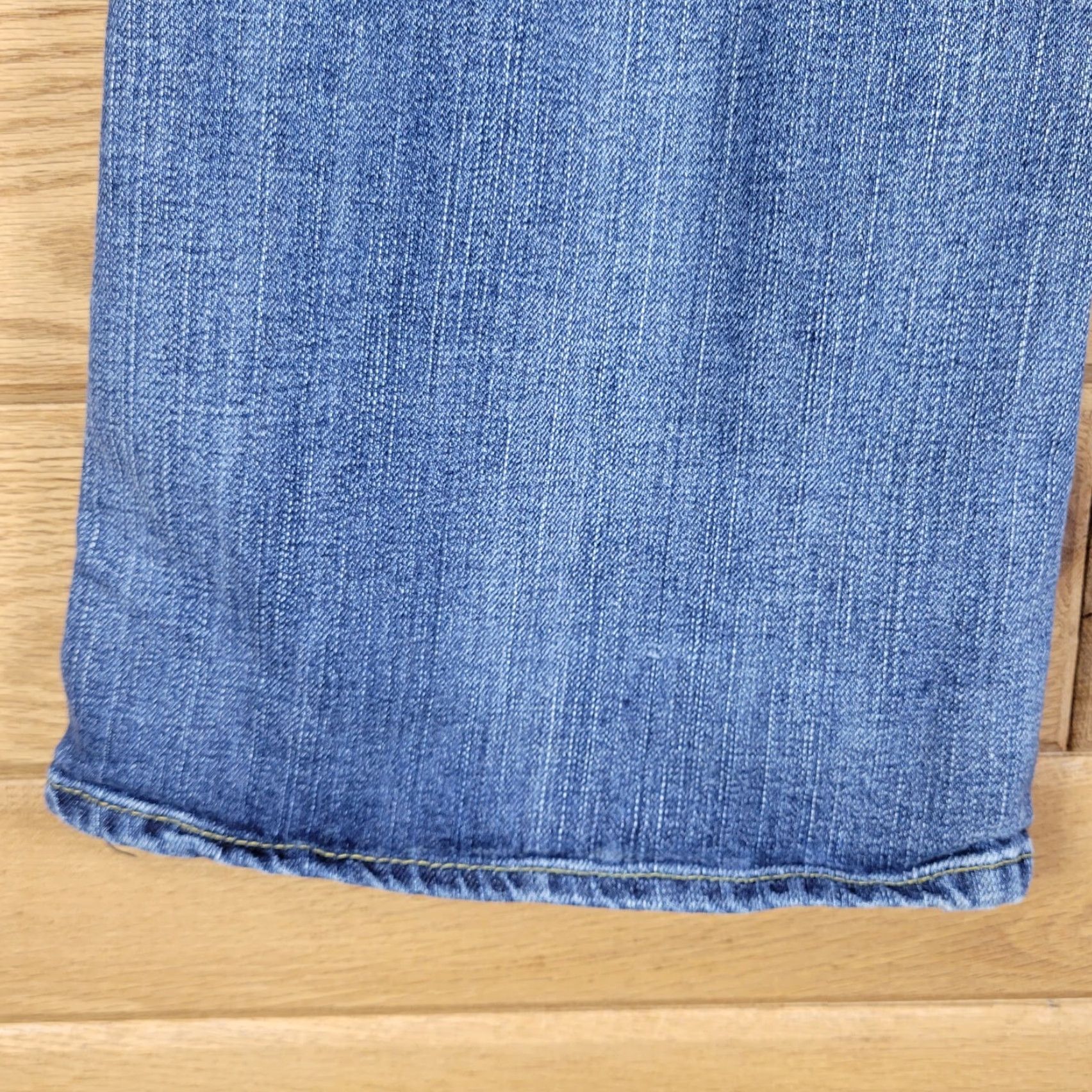 Vintage Rock & Republic Jeans Boots 5-Pocket Denim Blue Size 29 Womens Low Rise 7.5" Rise 31" Inseam Regular Size 29" - 6 Thumbnail