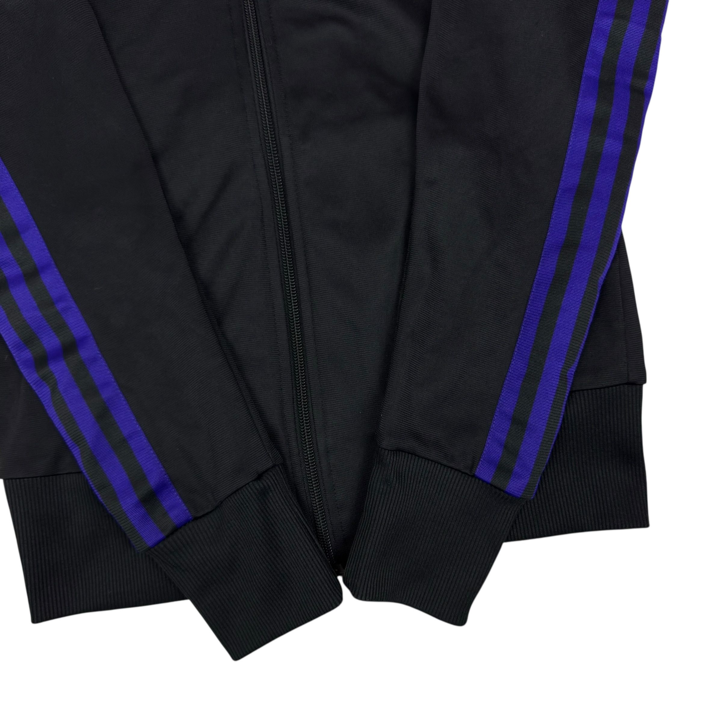 Adidas Adidas Women Black Purple 3-Stripes Full Zip Track Jacket 38 Size XS / US 0-2 / IT 36-38 - 7 Thumbnail