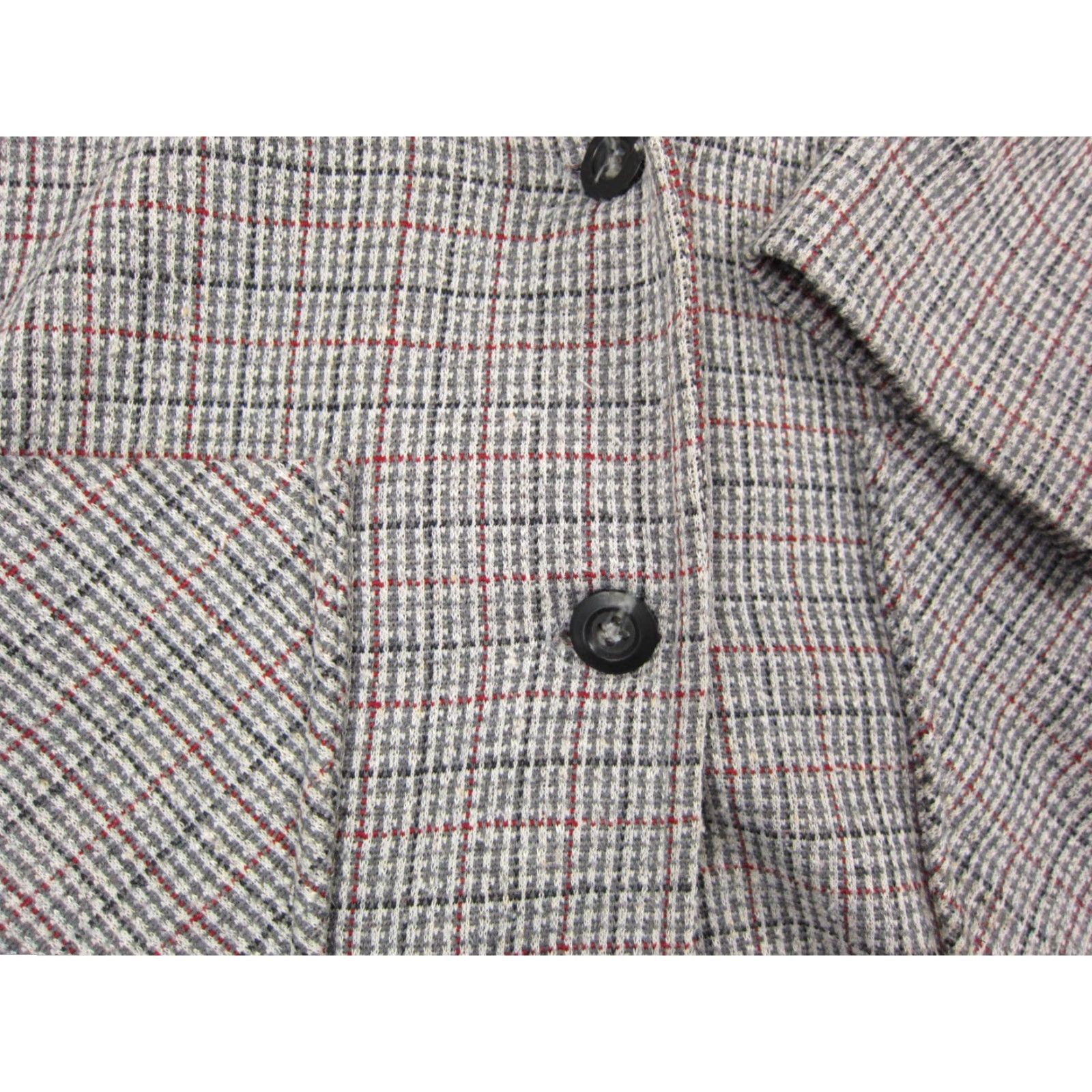 Vintage VINTAGE Montgomery Ward Blazer Jacket Womens 14 Plaid Red Black Gray 50s 60s Size XL / US 12-14 / IT 48-50 - 6 Thumbnail