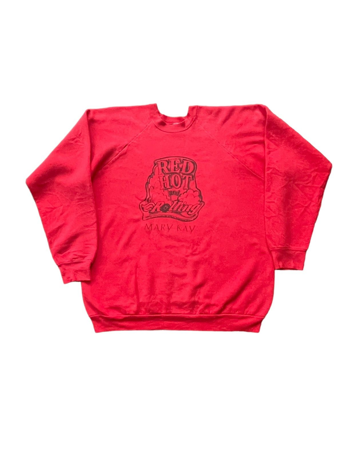 Fruit Of The Loom Vintage 80’s Red Hot & Rolling Crewneck Size US XL / EU 56 / 4 - 1 Thumbnail