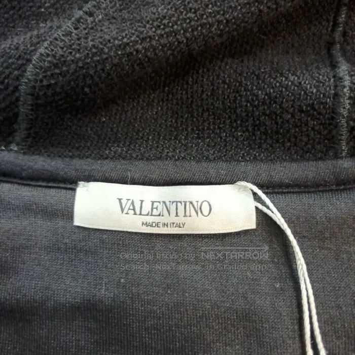 Valentino Valentino Cotton contrasting letter logo hooded zipper Size US S / EU 44-46 / 1 - 6 Thumbnail