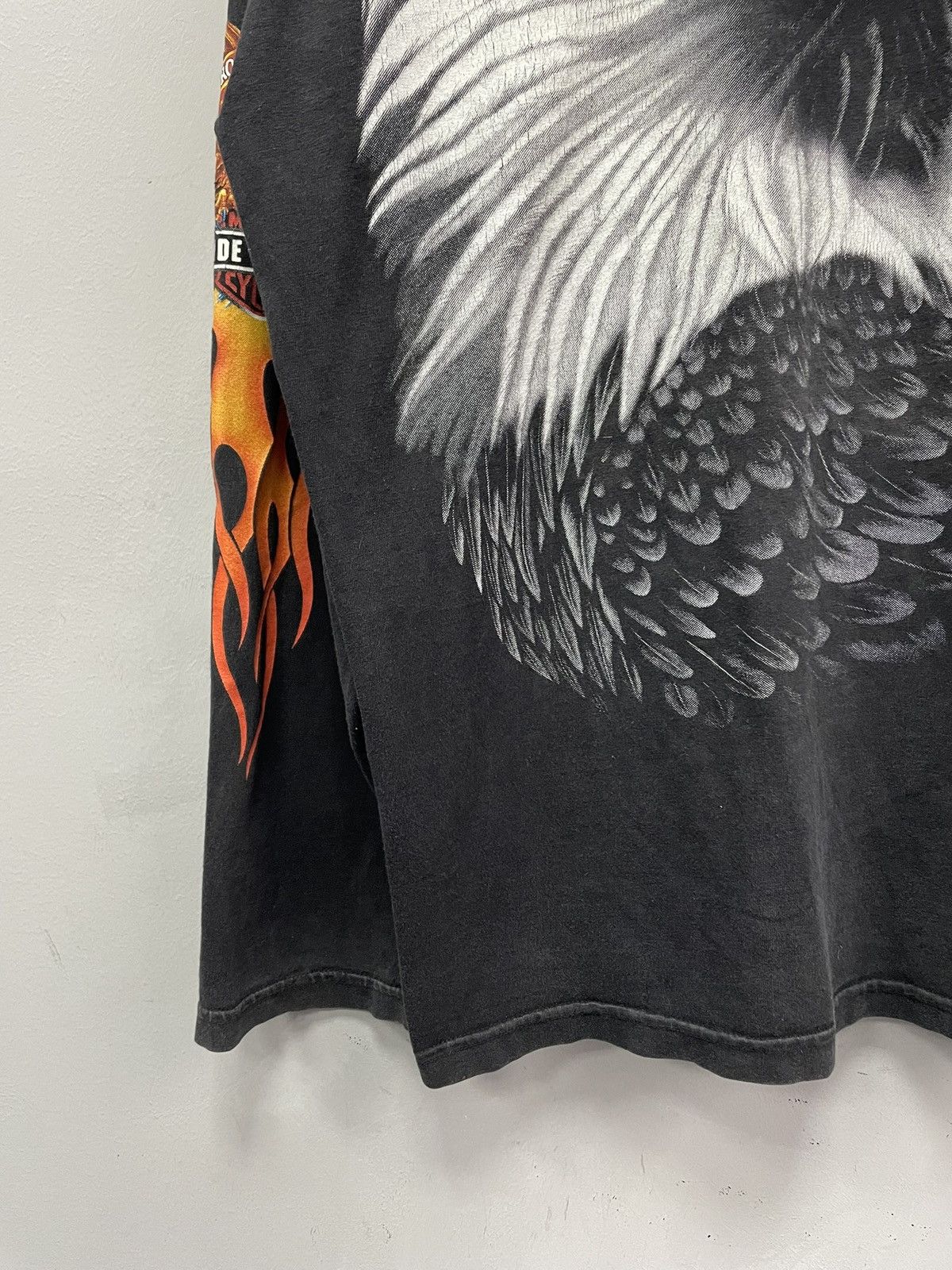 Harley Davidson Harley Davidson flames 3D Black Hoodie Ride to live Style Size US M / EU 48-50 / 2 - 10 Thumbnail