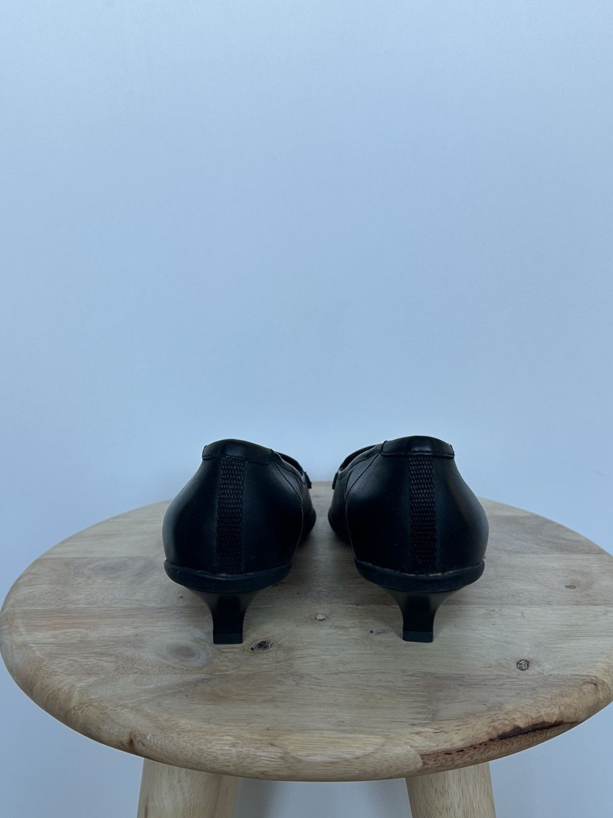 Prada Prada Black Leather Kitten Heel Pumps EU 36.5 Size US 5.5 / IT 35.5 - 5 Thumbnail