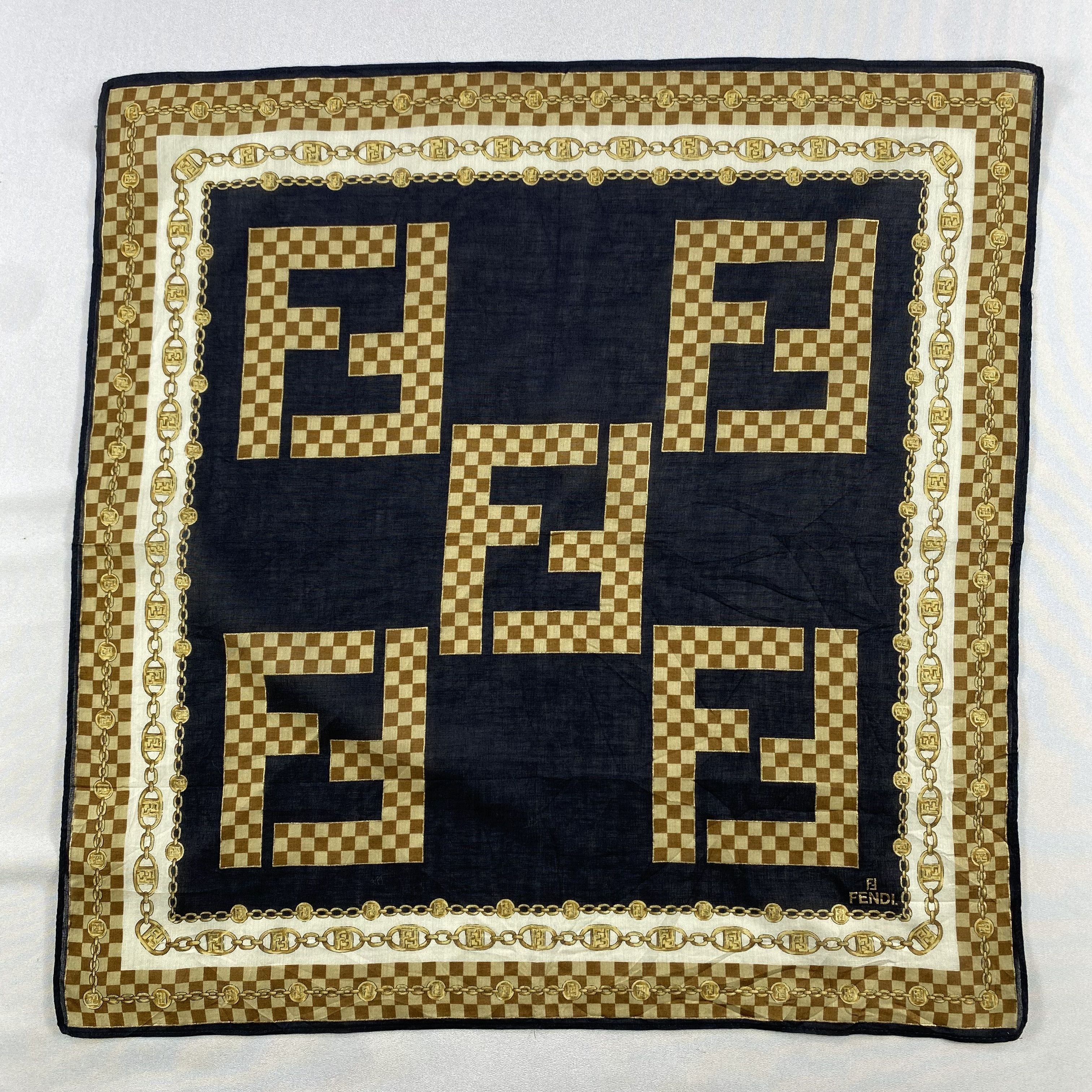 Vintage Fendi Bandana/ Handkerchief / Neckerchief Size ONE SIZE - 3 Thumbnail