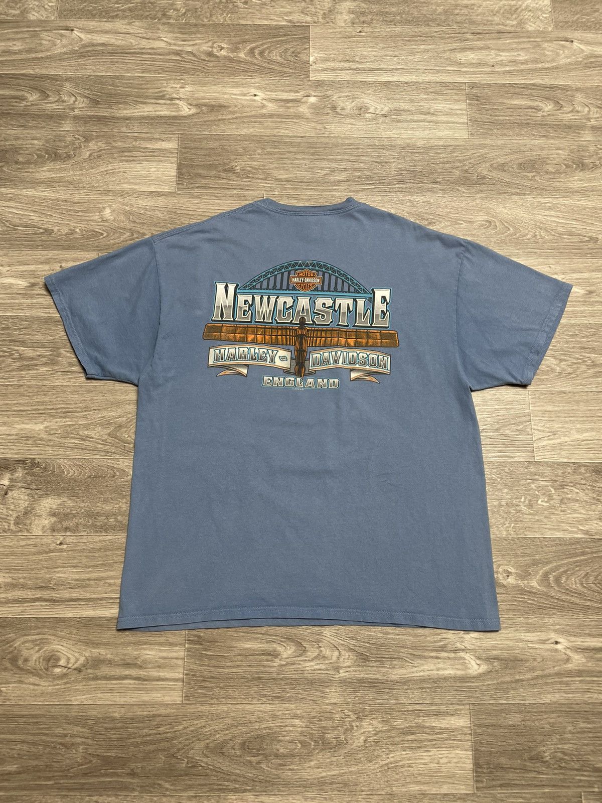 Harley Davidson Vintage Harley Davidson Newcastle England 2013s T-Shirt Size US XL / EU 56 / 4 - 13 Thumbnail