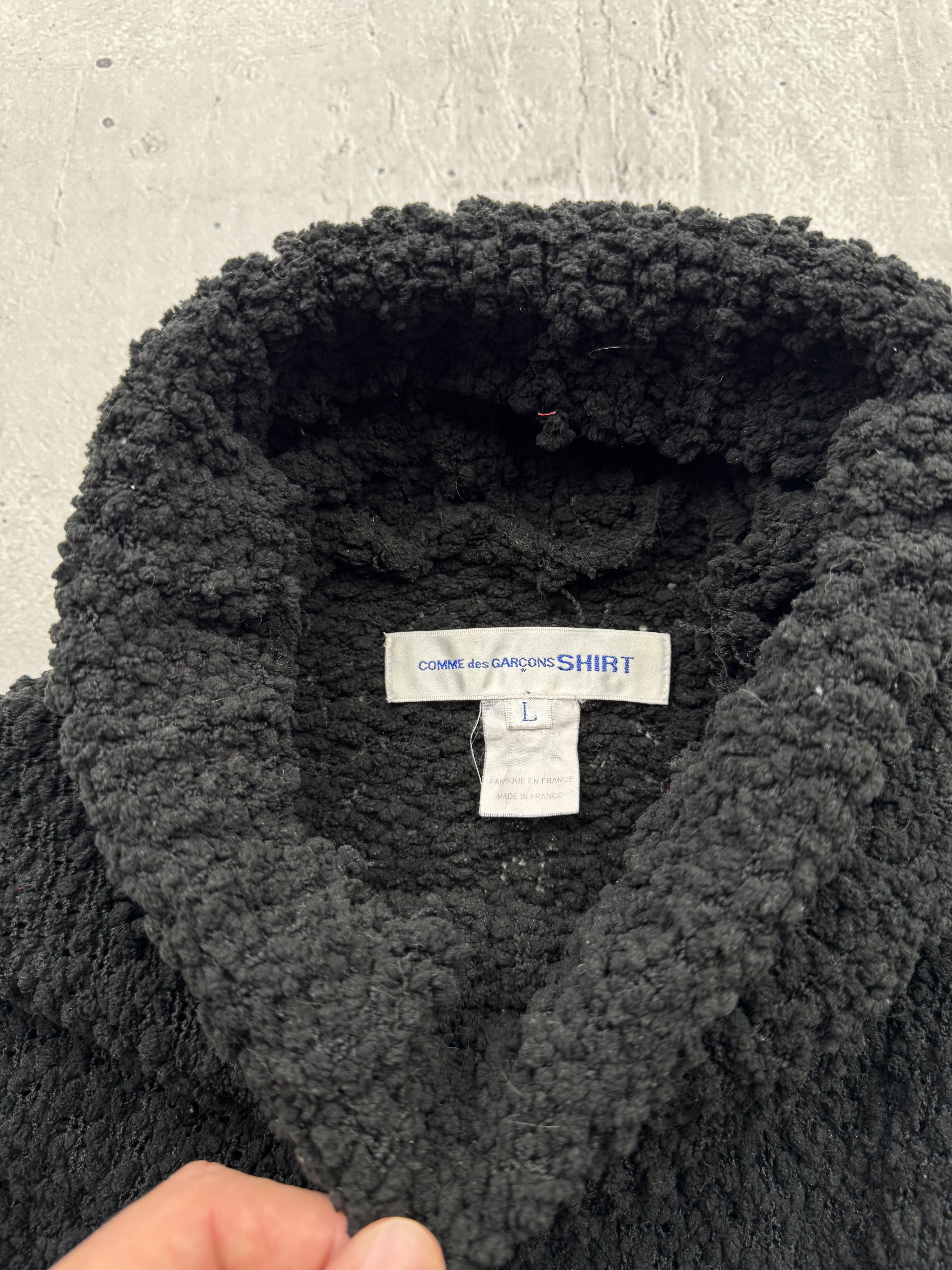 Comme des Garcons × Comme des Garcons SHIRT × Vintage Comme des Garcons Vintage Fuzzy Hight Neck Sweater Size L / US 10 / IT 46 - 6 Thumbnail