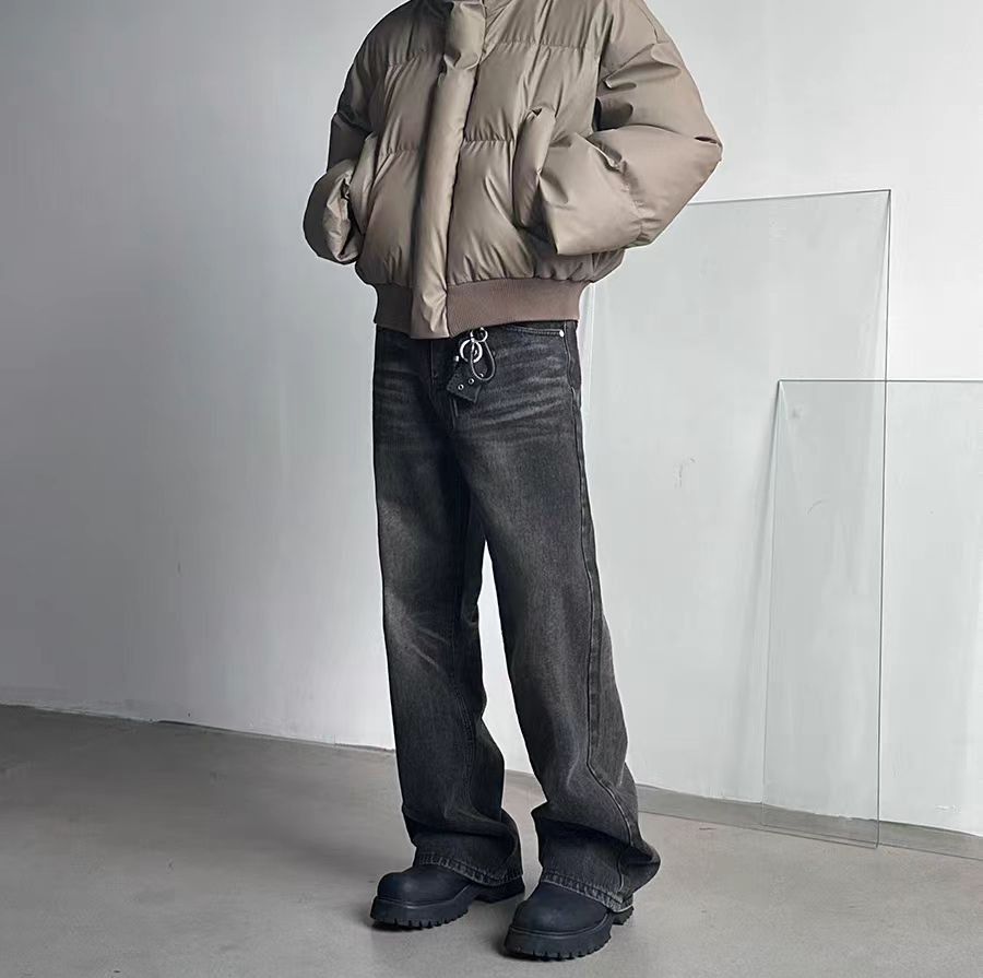 Japanese Brand × Jean Washed Black Aged Micro Flare Jeans Size US 34 / EU 50 - 2 Thumbnail