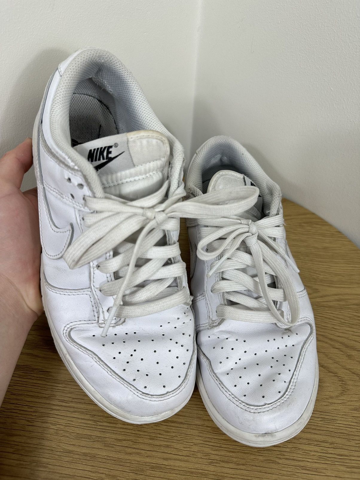 Nike Vintage Nike Dunk Low Triple White Streetwear Drill Sneakers Size US 8 / IT 38 - 8 Thumbnail