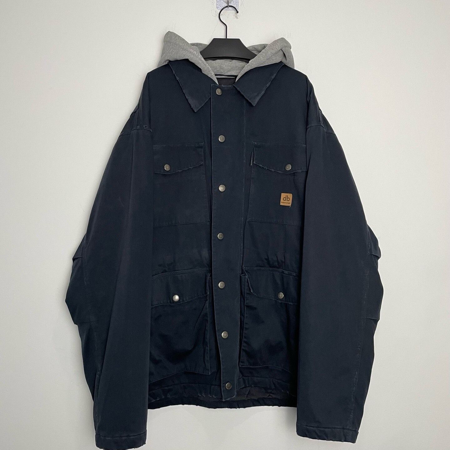 Balenciaga Balenciaga Hooded Cotton Jacket with Pockets Size US L / EU 52-54 / 3 - 1 Thumbnail