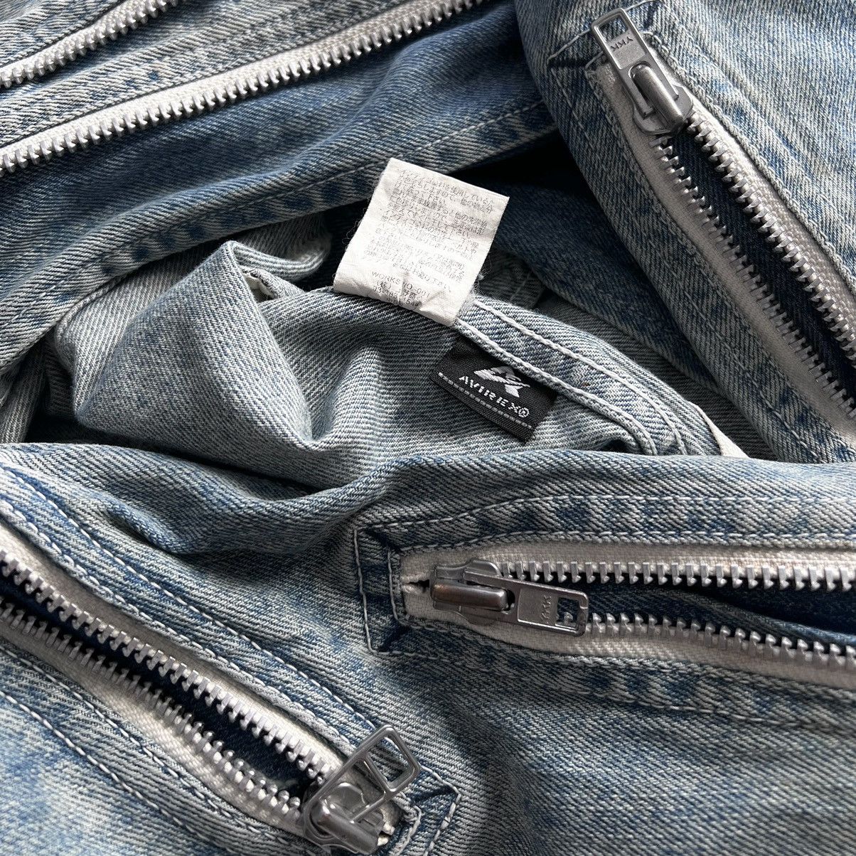 Avirex AVIREX JACKET JEANS BIKER MULTI-ZIP Size US L / EU 52-54 / 3 - 8 Thumbnail