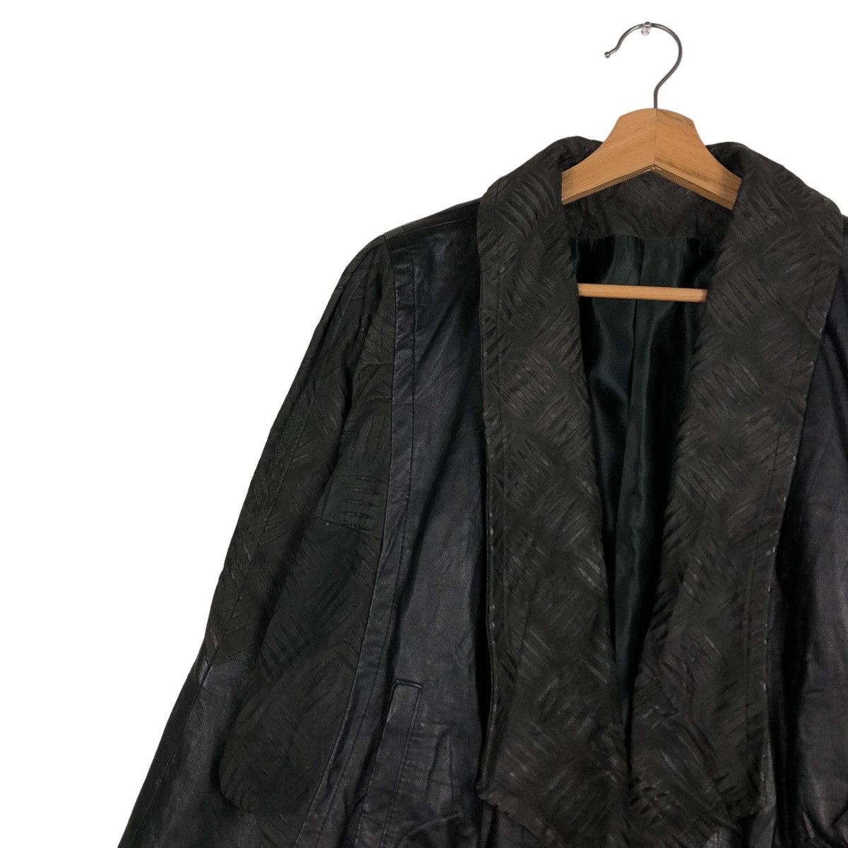 Vintage 🔥VINTAGE BIKER LEATHER JACKET SKIN-FITS ISSEY MIYAKE Size US M / EU 48-50 / 2 - 9 Thumbnail