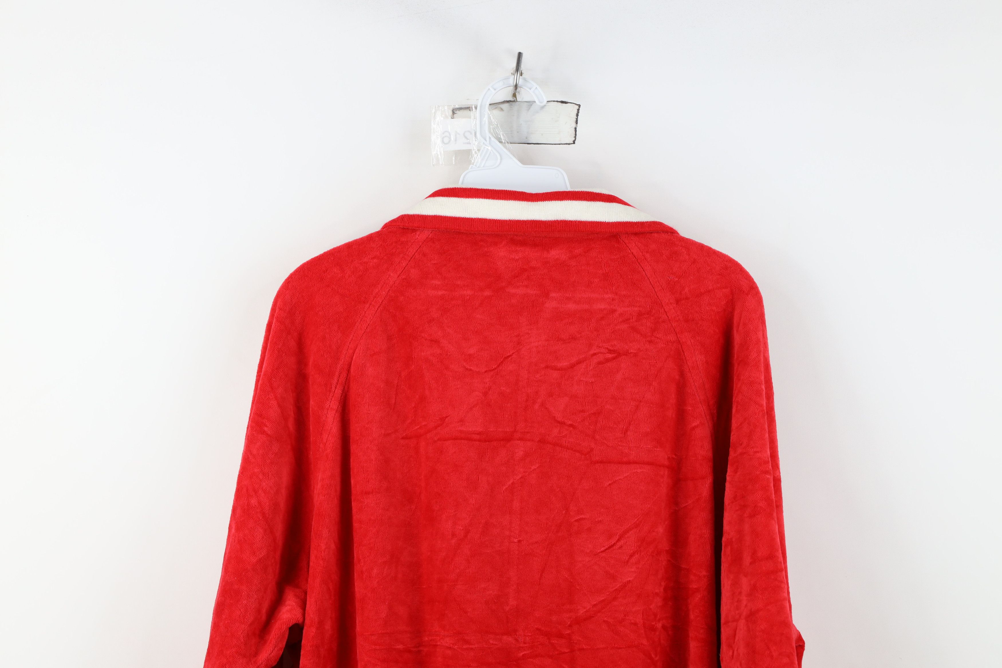 Pierre Cardin Vintage 70s Pierre Cardin Velvet Velour Track Jacket USA Size US L / EU 52-54 / 3 - 14 Thumbnail