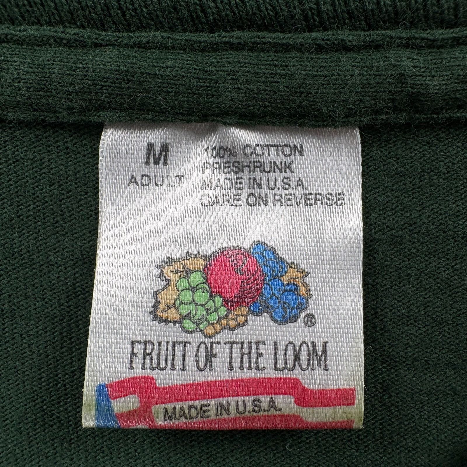 Fruit Of The Loom Vintage 1996 Earth First Shirt Mens M Green Single Stitch US Size US M / EU 48-50 / 2 - 5 Thumbnail