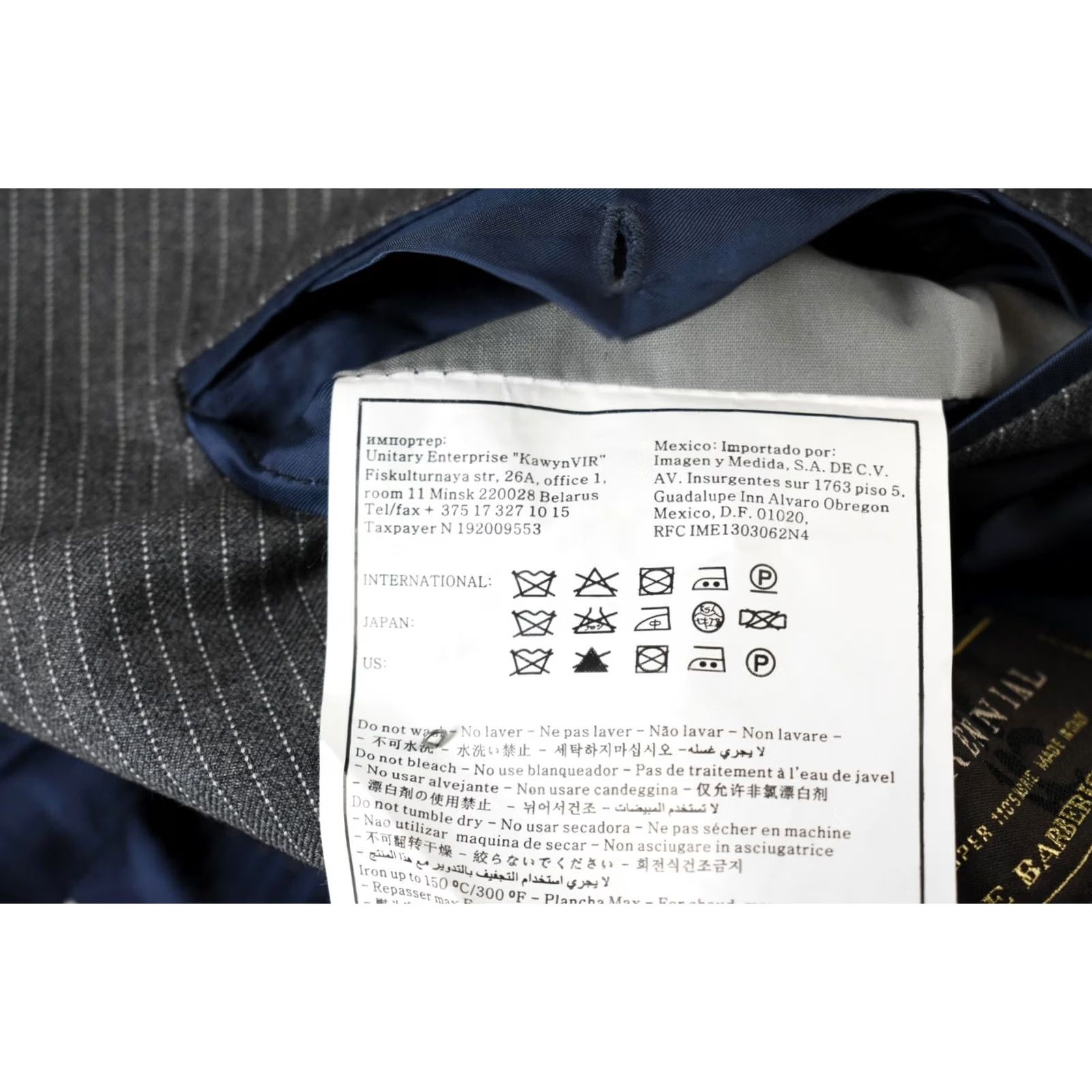 Suitsupply SUITSUPPLY Napoli Blazer Men UK 36 Single Breasted Lined Button Grey Pinstriped Jacket Size 36R - 7 Thumbnail