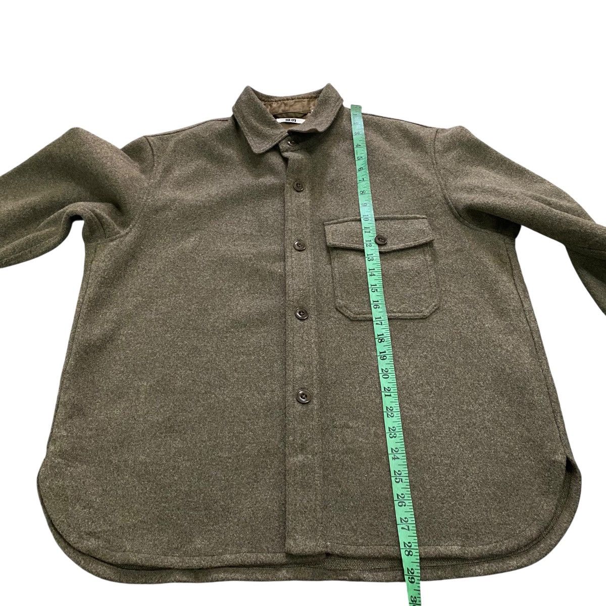 Lemaire × Uniqlo Christophe Lemaire X Japanese Brand Wool Shirt Button Size US L / EU 52-54 / 3 - 11 Thumbnail