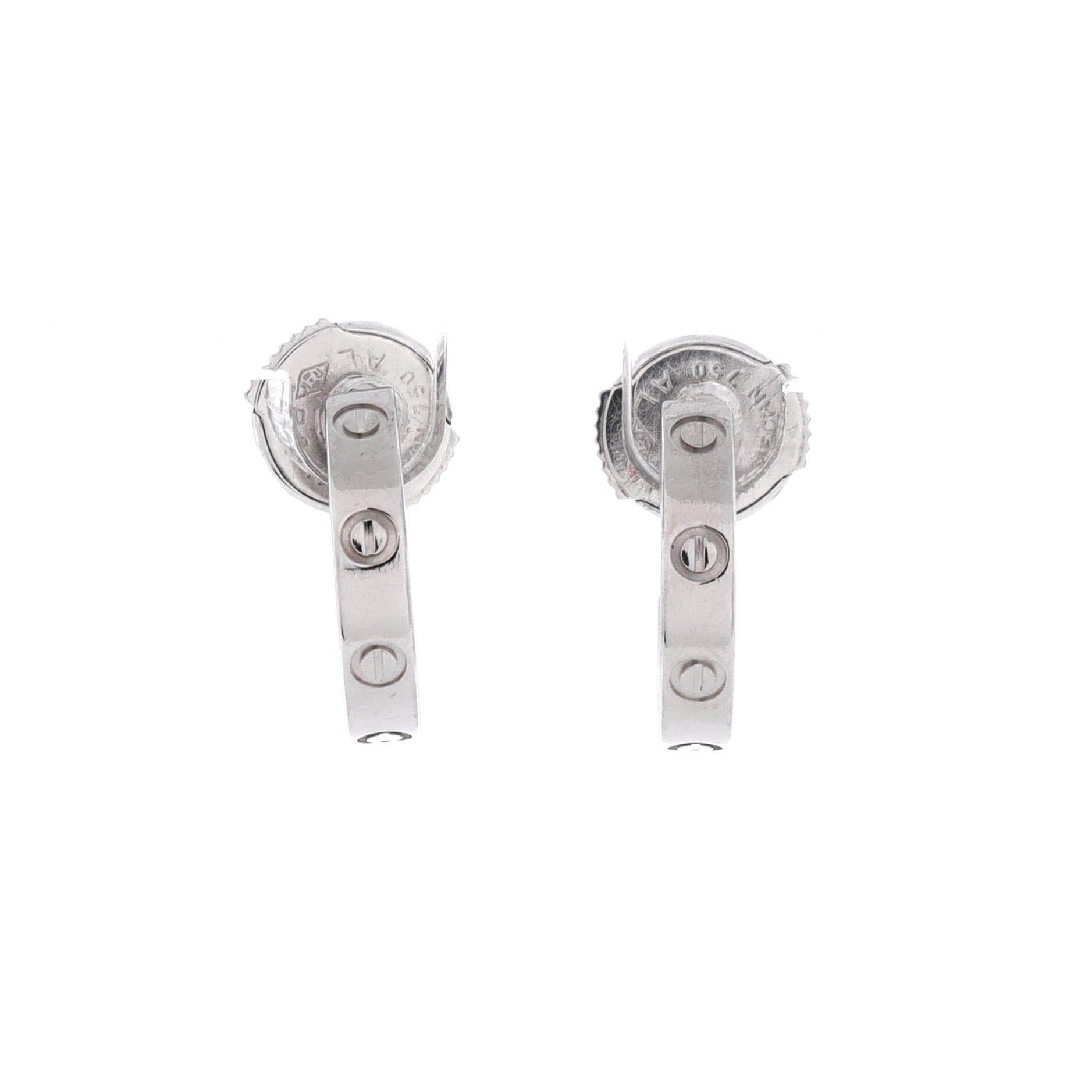 Cartier Love Hoop Earrings Size ONE SIZE - 1 Thumbnail