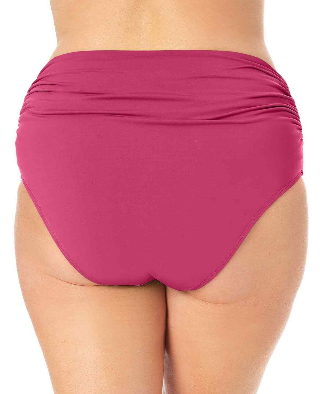 Other Anne Cole Plus Size Berry High-Waist Bikini Bottoms 18W Size ONE SIZE - 2 Thumbnail