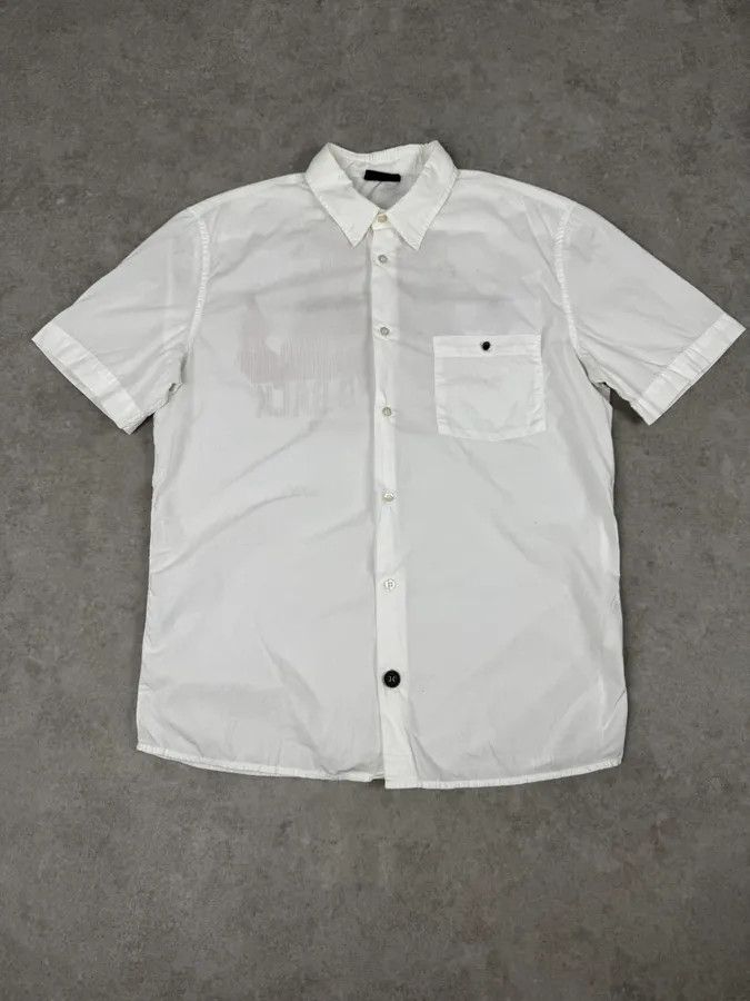 John Richmond Richmond White « To Hell And Back » Red Print Shirt Size US M / EU 48-50 / 2 - 4 Thumbnail