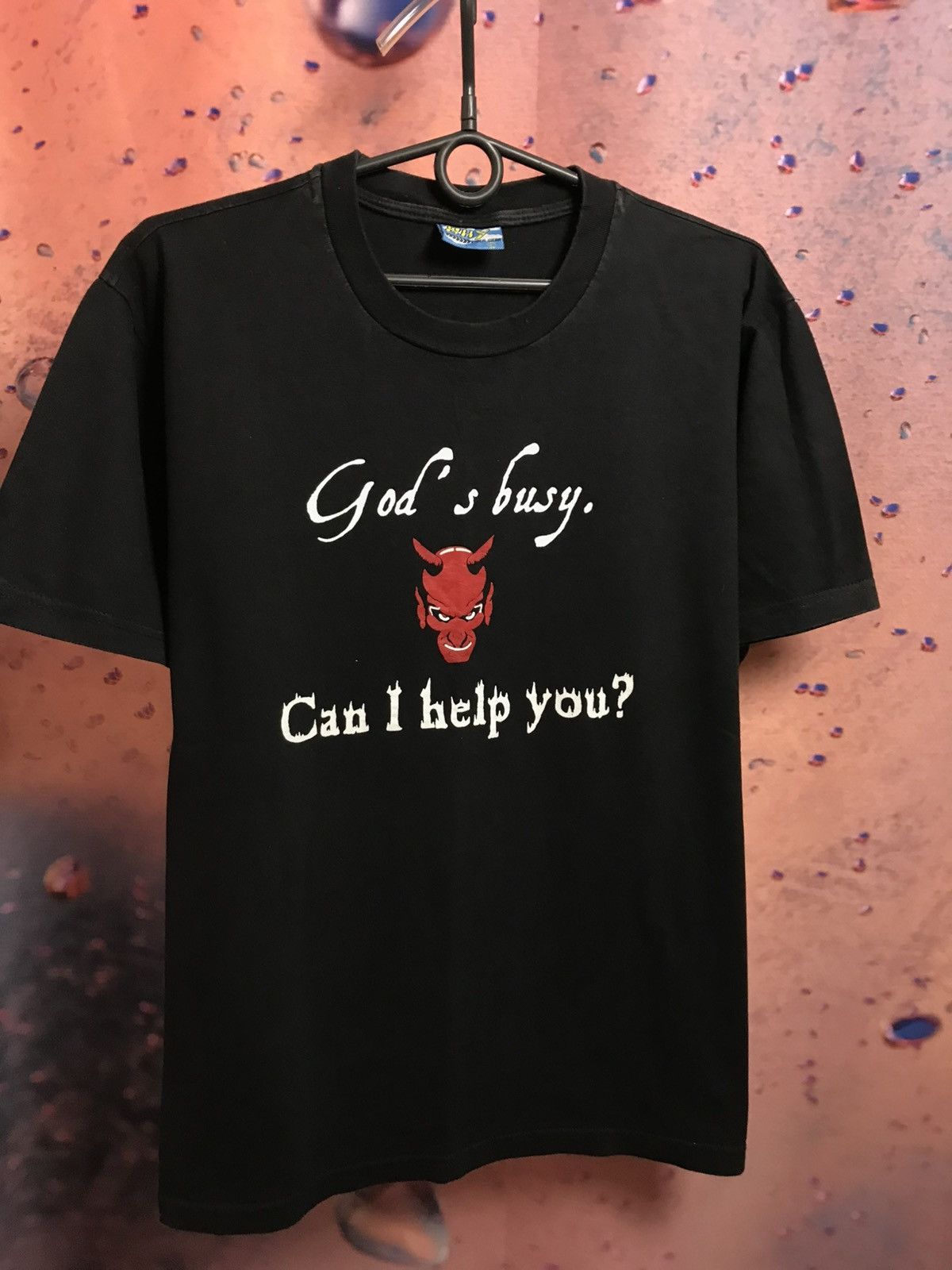 Expert Horror × Vintage God is busy horror vintage tee Size US L / EU 52-54 / 3 - 2 Thumbnail