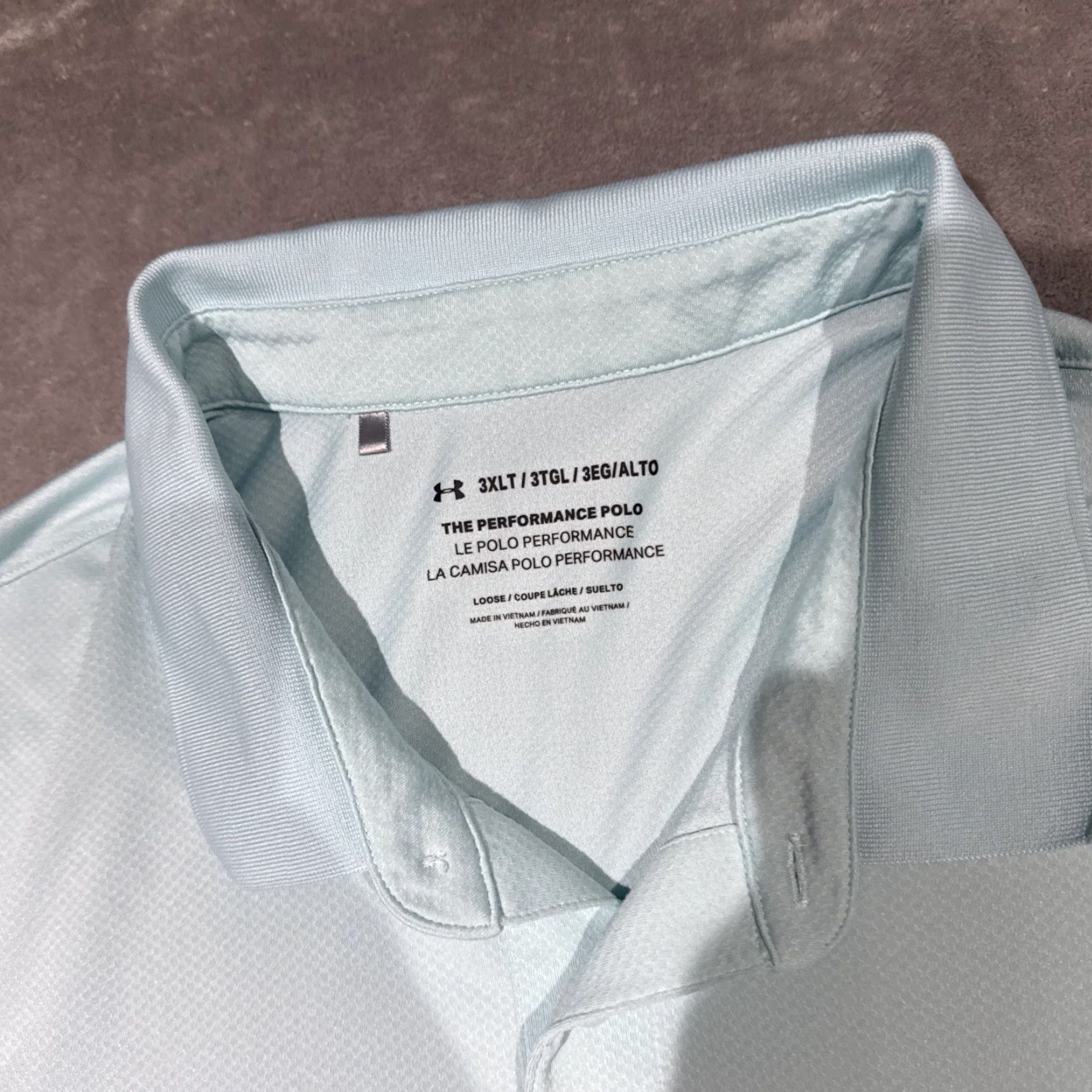 Under Armour Under Armour The Performance Polo Polo Men 3XLT Blue Short Sleeve Golf Shirt Mens Size US XXL / EU 58 / 5 - 3 Thumbnail