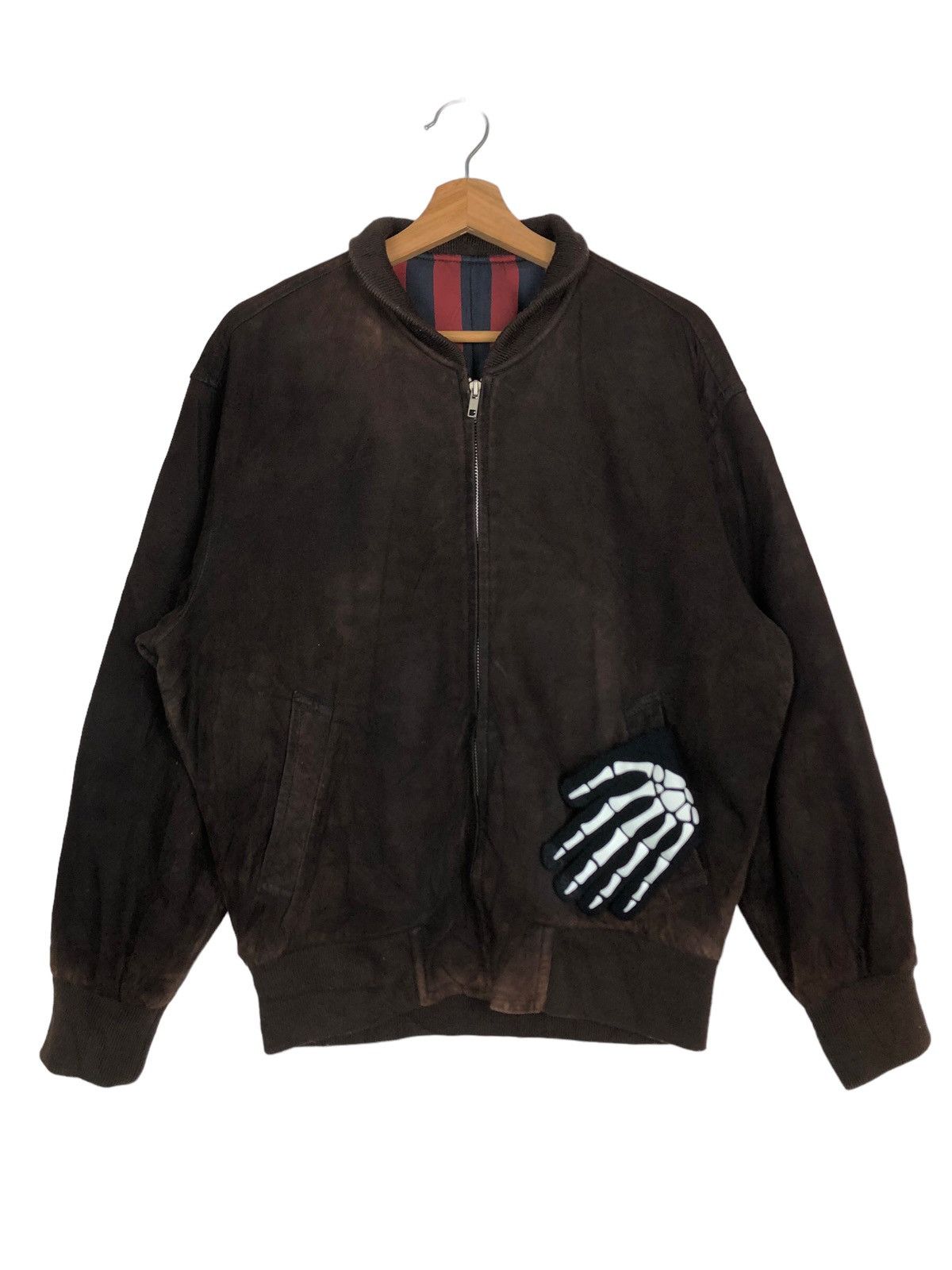 Issey Miyake 🔥90s VINTAGE GENUINE LEATHER BOMBER JACKET ROPE ISSEYMIYAKE Size US M / EU 48-50 / 2 - 1 Thumbnail