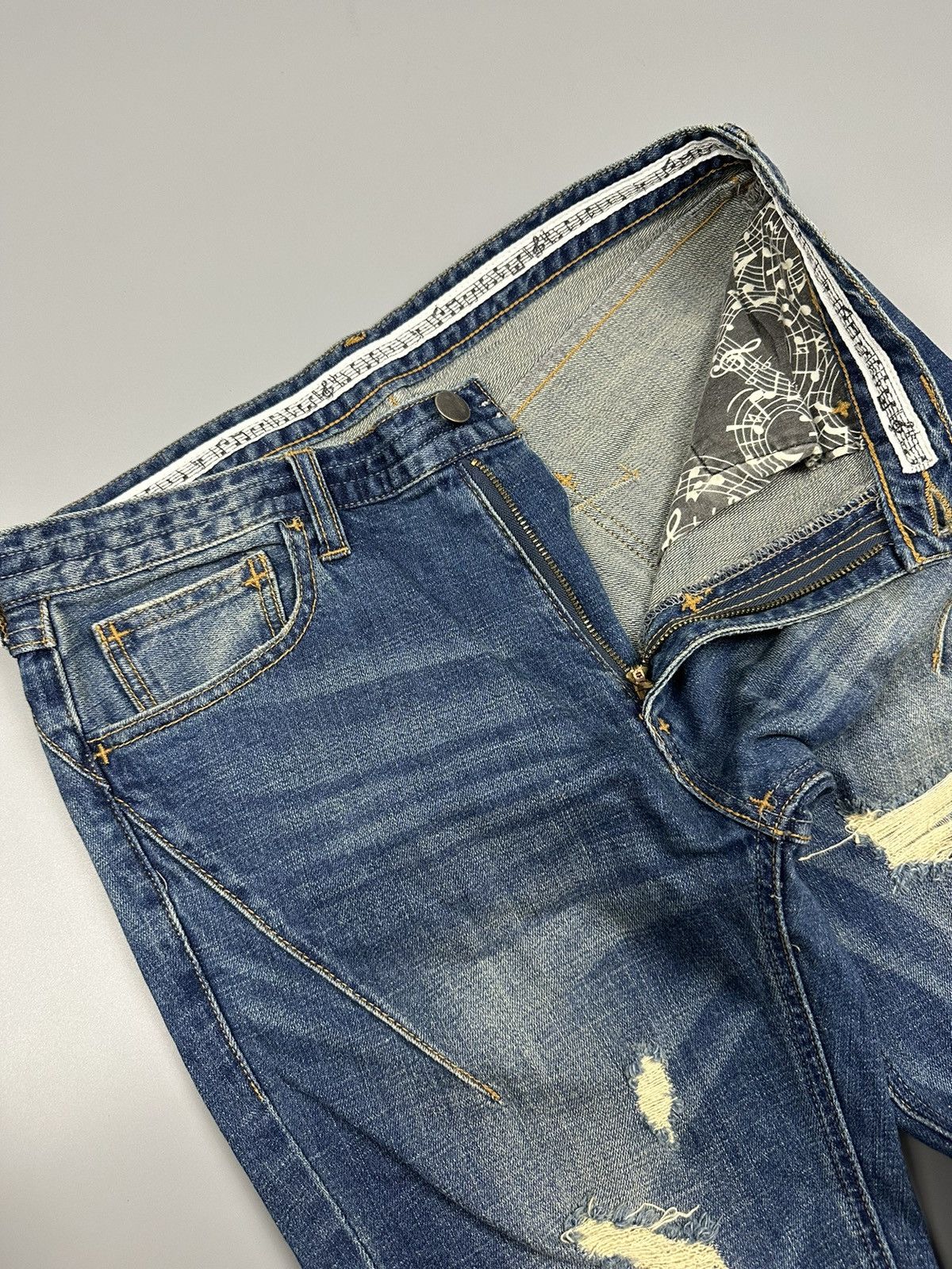 Number (N)ine Distressed Number Nine Denim Size US 30 / EU 46 - 9 Thumbnail
