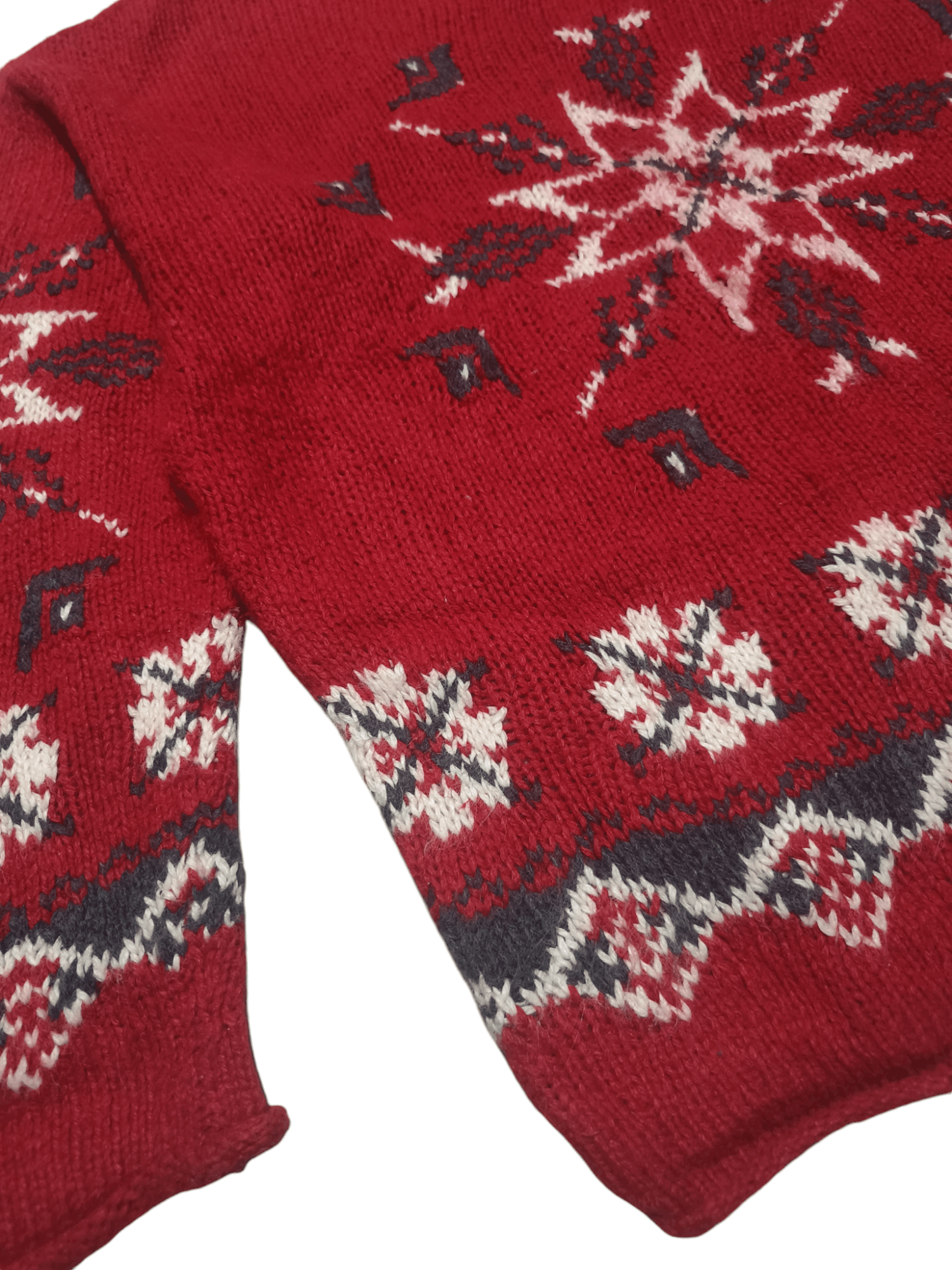 Other Vintage TRUE MARK Women's Star Floral Motifs Knit Sweater Size L / US 10 / IT 46 - 5 Thumbnail