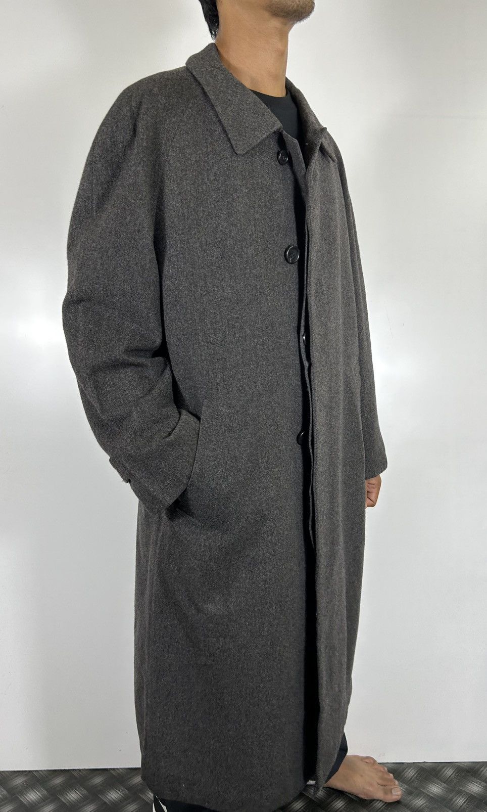 Yves Saint Laurent Yves Saint Laurent Diffusion Homme Vintage OverCoat Gray Size US M / EU 48-50 / 2 - 21 Thumbnail