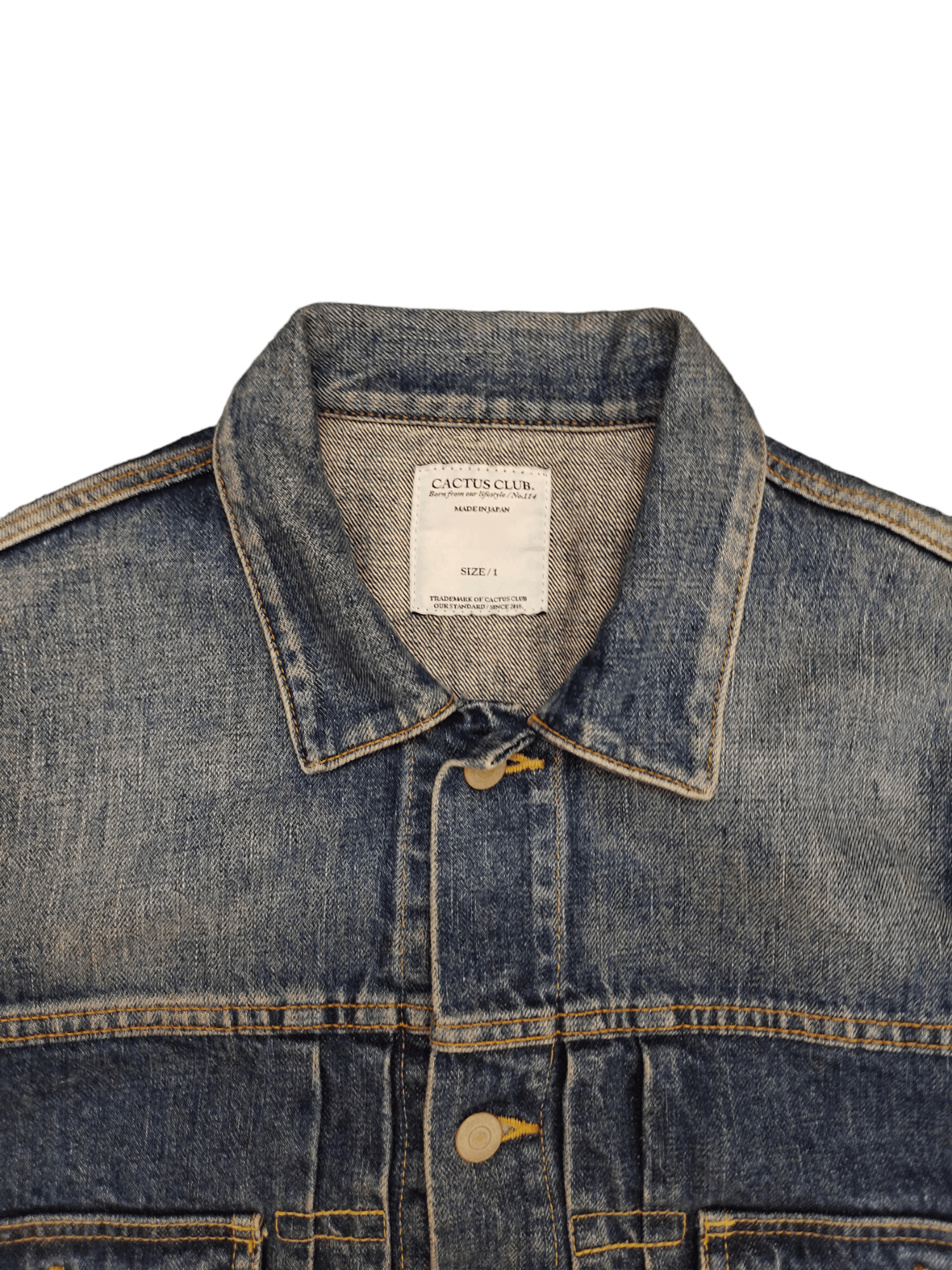 Japanese Brand Japanese Brand Cactus Club Type Two Denim Jackets Size US S / EU 44-46 / 1 - 3 Thumbnail
