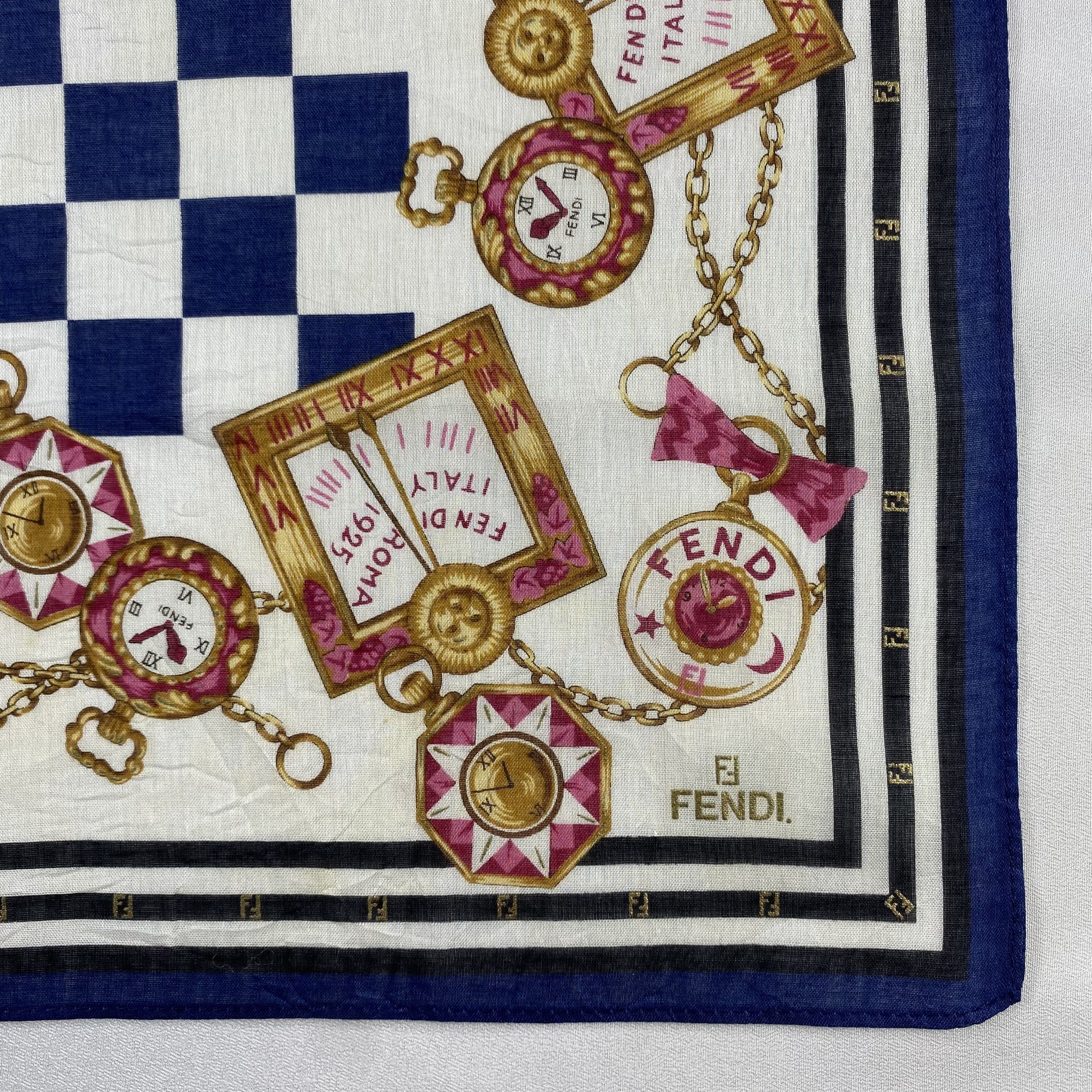Vintage Fendi Handkerchief / Neckerchief / Bandana-P1237 Size ONE SIZE - 3 Thumbnail