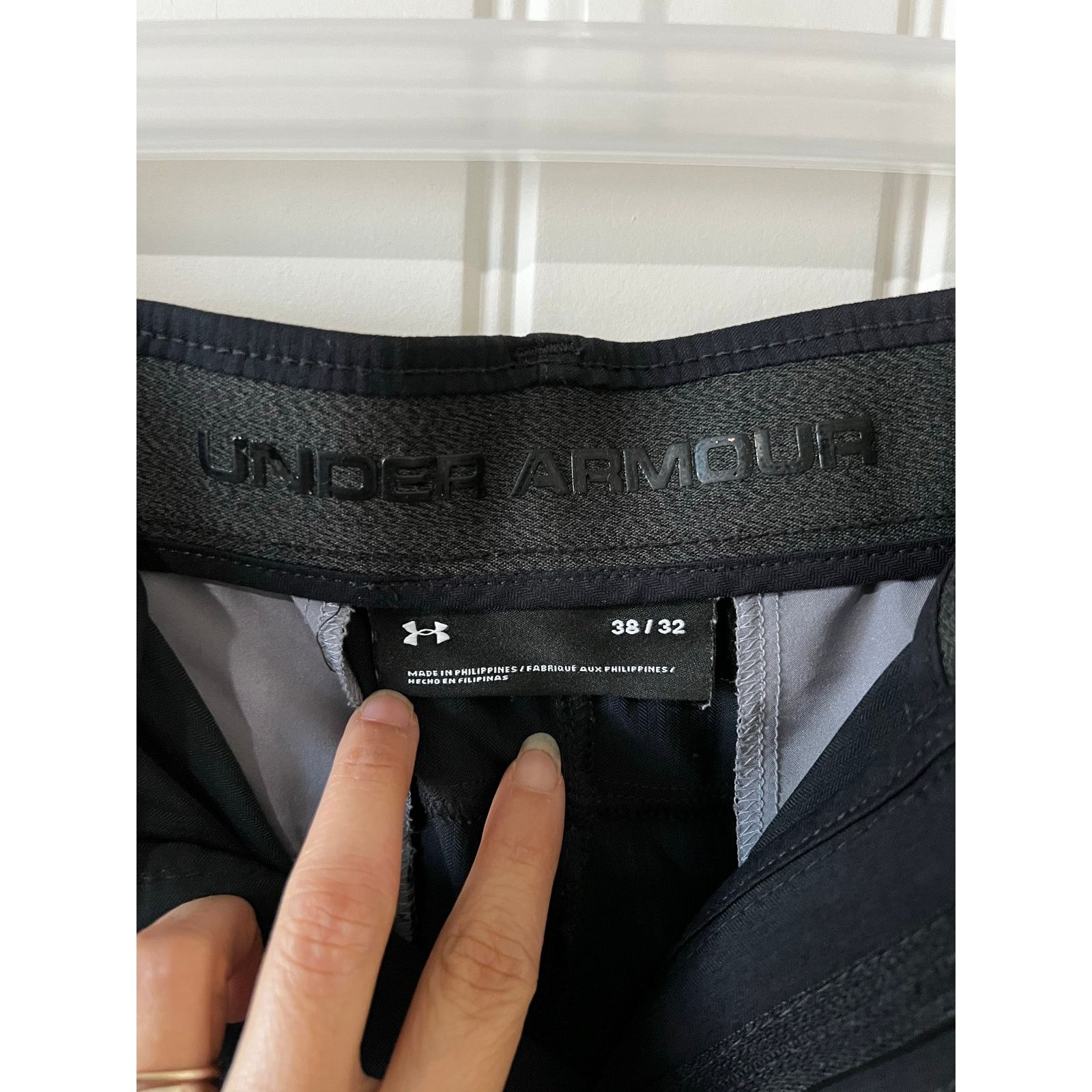 Under Armour UA Tech Pants Smooth stretchy fabric waistband Black 38x32 Size US 38 / EU 54 - 9 Thumbnail