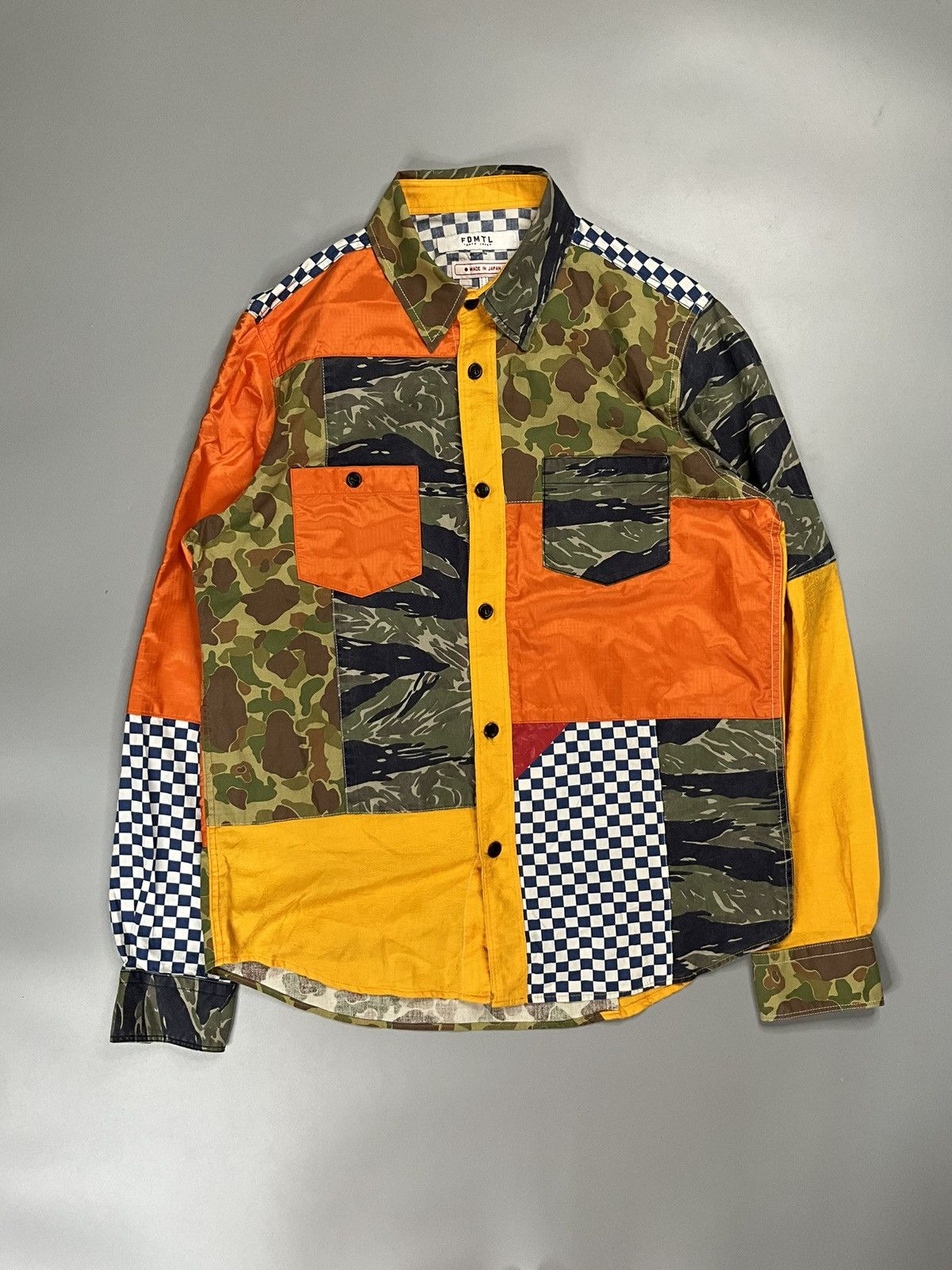 FDMTL FDMTL Boro Patchwork Rinse Shirt Size US L / EU 52-54 / 3 - 3 Thumbnail