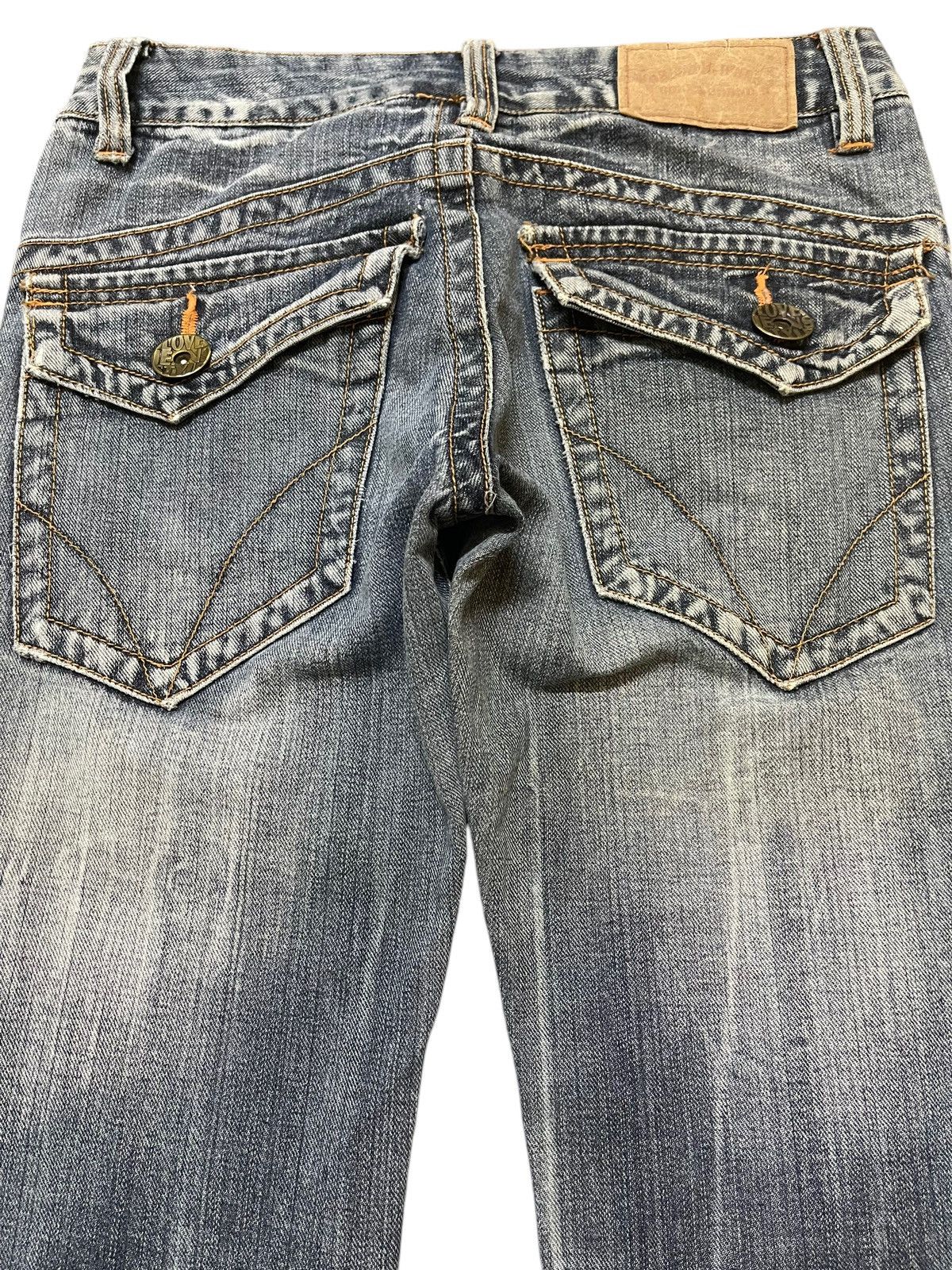 Hysteric Glamour Vintage Japanese Brand Faded Wash Style Flare Jeans Size US 29 - 5 Thumbnail