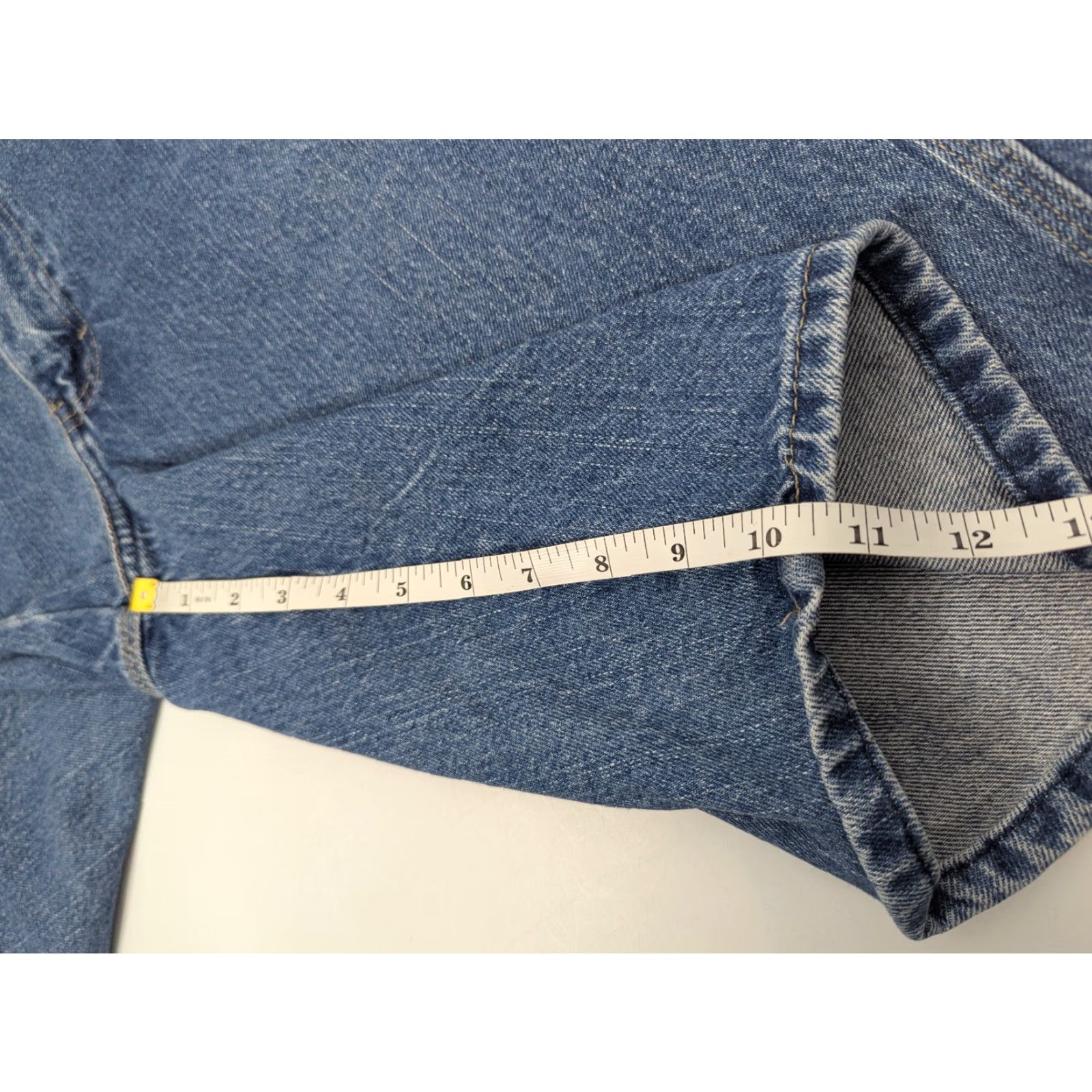 Dickies VINTAGE Dickies Denim Shorts Carpenter Men's 36 Blue 5-Pocket Design Regular Zip Front Casual Outdoor Summer Mens Size US 36 / EU 52 - 4 Thumbnail