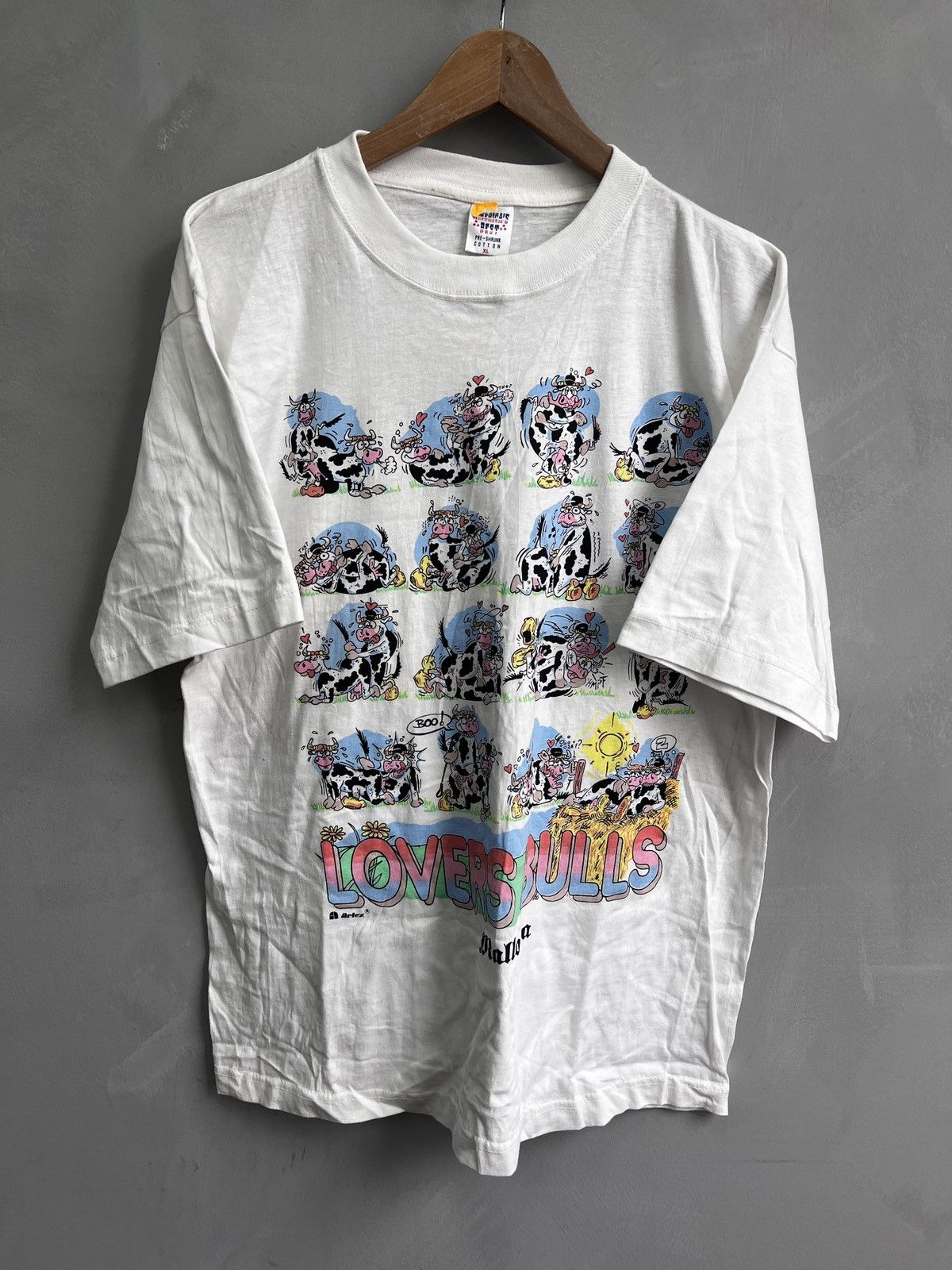 Other VINTAGE 90s lovers bulls camasutra funky tee t shirt Size US XL / EU 56 / 4 - 1 Thumbnail